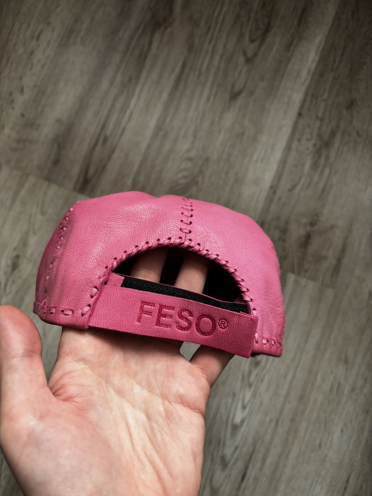 Other Pink Handmade Leather Cap Size ONE SIZE - 23 Thumbnail
