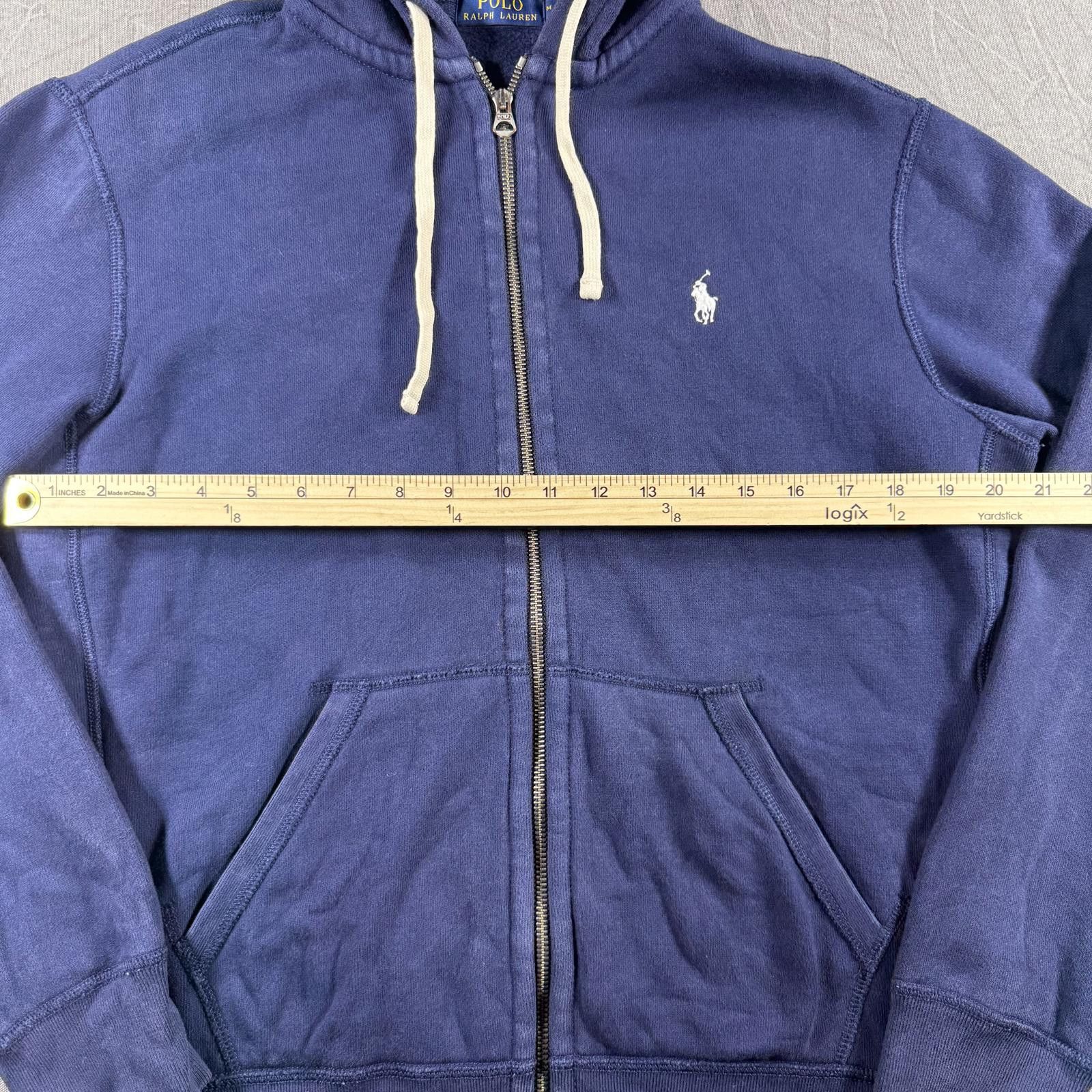 Polo Ralph Lauren Polo Ralph Lauren Jacket Men's M Blue Fleece Full Zip Hoodie Size US M / EU 48-50 / 2 - 4 Thumbnail