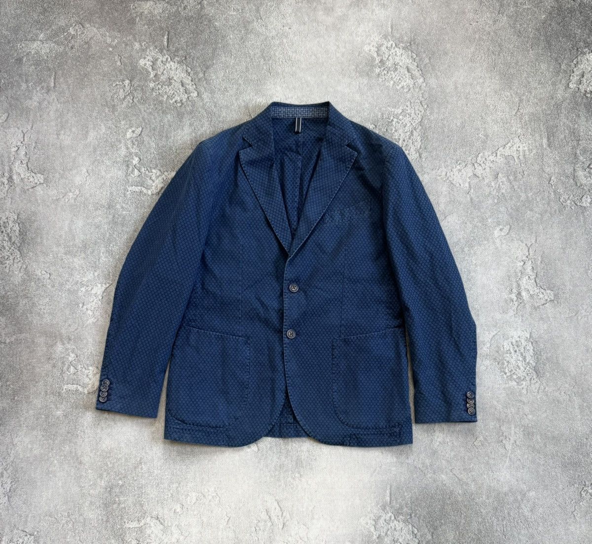 L.B.M. 1911 L.B.M. 1911 tailored cotton dotted blazer casual jacket Size 50R - 6 Thumbnail