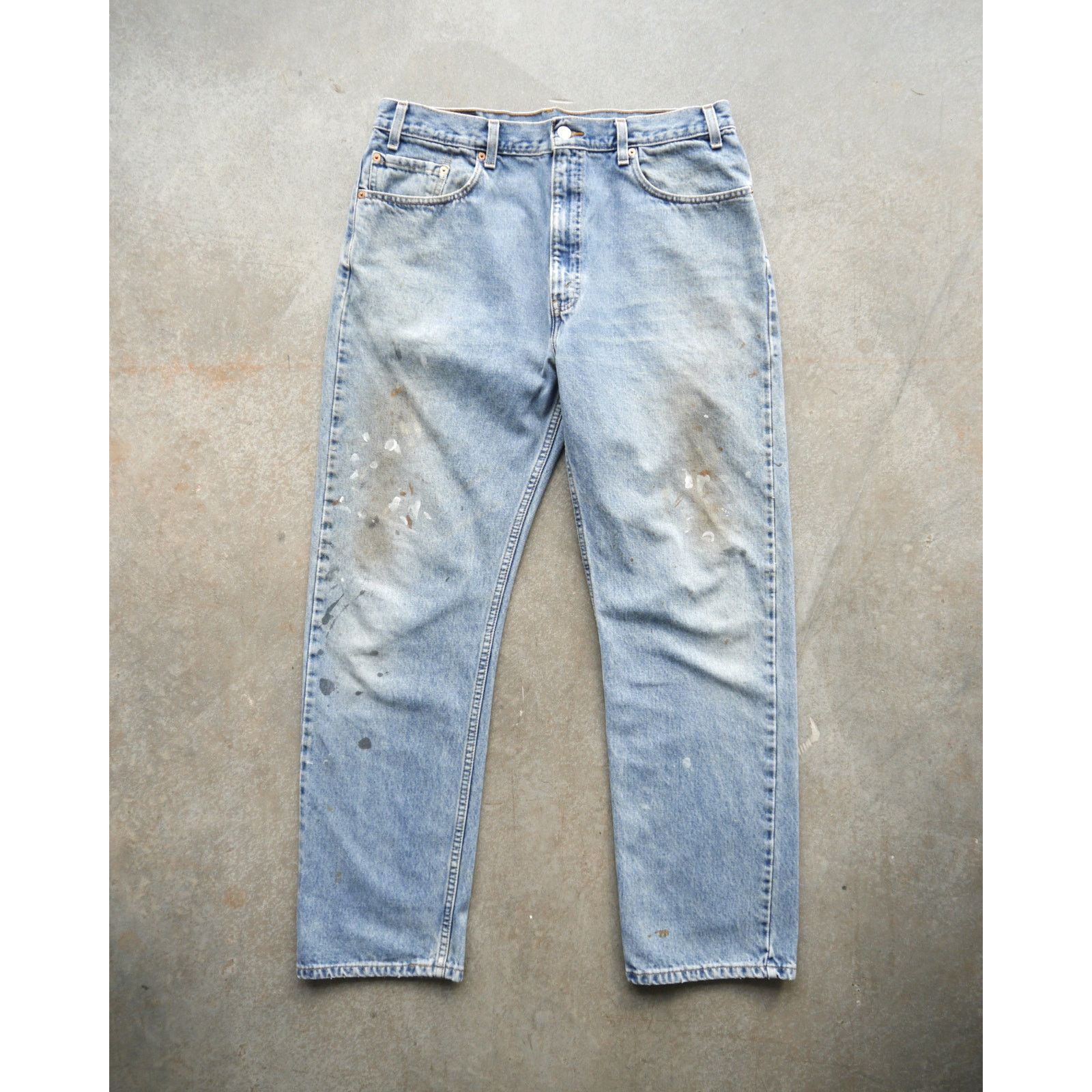 Levi's × Vintage Vintage 90s Levi’s 505 Light Wash Painter Jeans Size US 36 / EU 52 - 1 Thumbnail