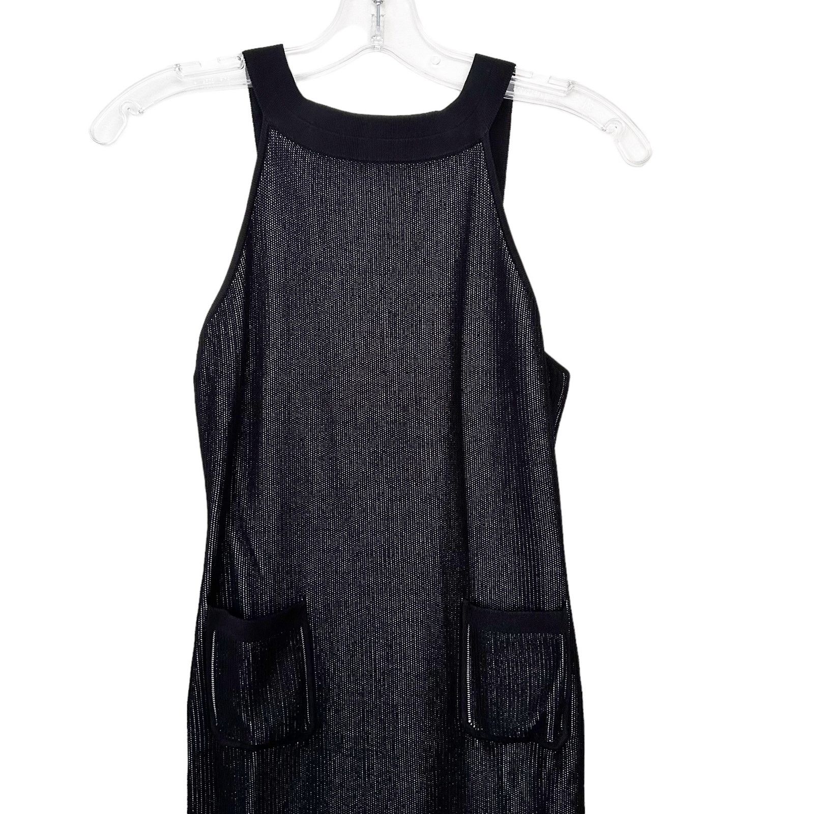 Other Cushnie Et Ochs Gray Black Ribbed Sleeveless Dress Sz L Size L / US 10 / IT 46 - 2 Thumbnail