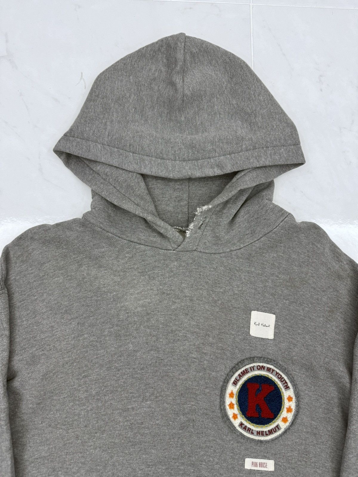 Karl Helmut Vintage 90s Karl Helmut Patches Rugs Logo Hoodie Size US M / EU 48-50 / 2 - 3 Thumbnail