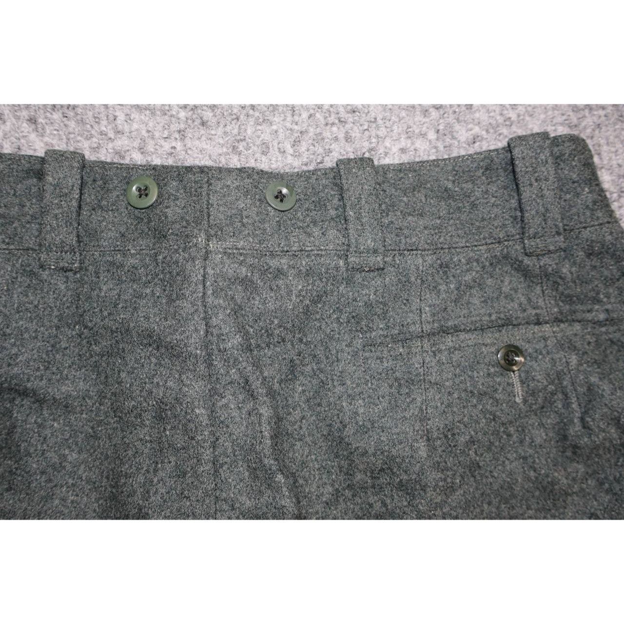 Vintage Vintage 1940s Military Wool Trousers Gray High Waisted Size US 34 / EU 50 - 4 Thumbnail