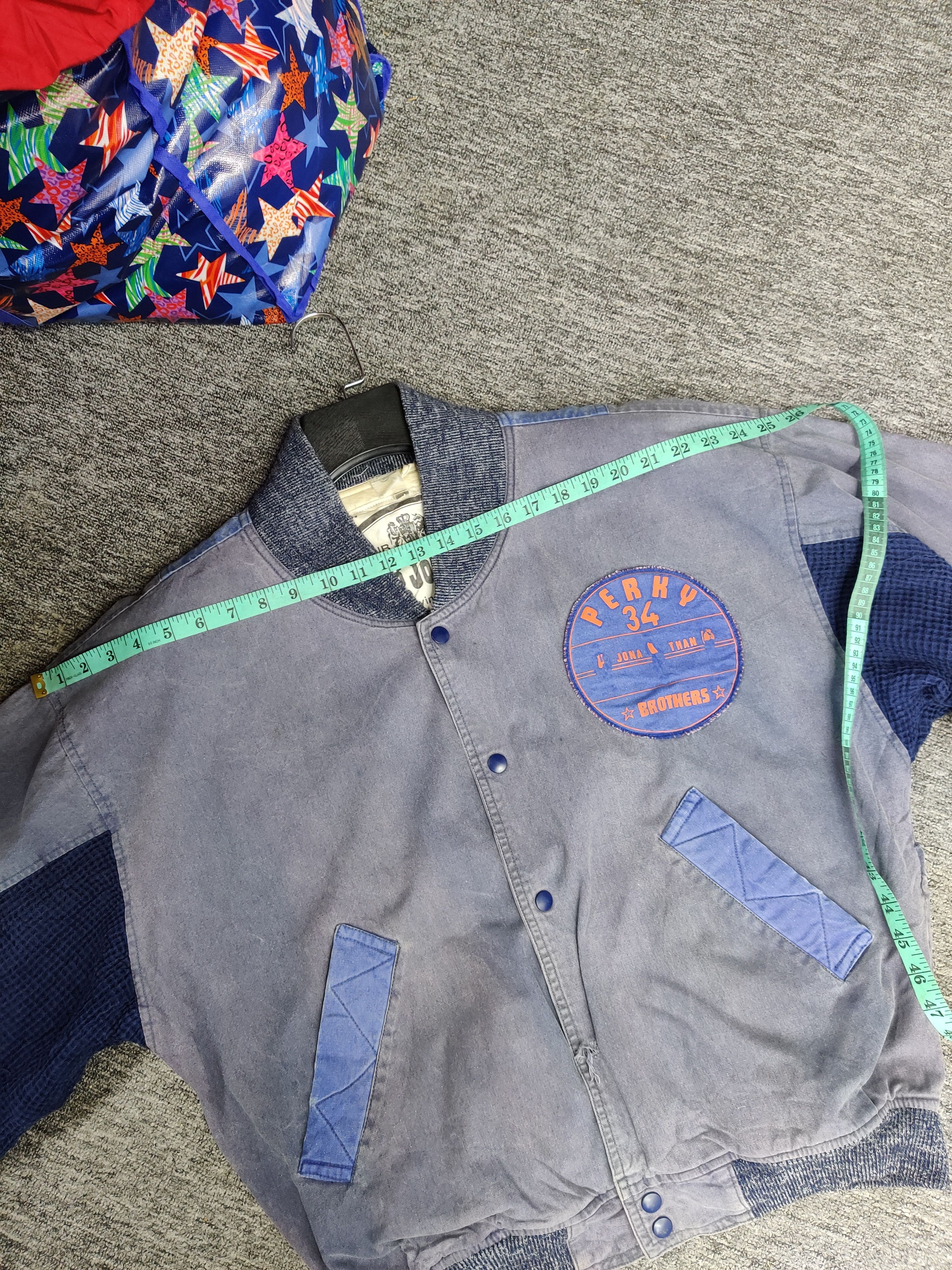 Japanese Brand Vintage King Jonathan Parachute Denim Bomber Jacket Size US XL / EU 56 / 4 - 18 Thumbnail