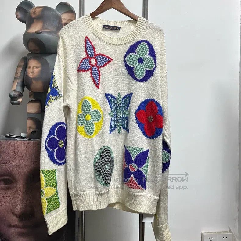 Louis Vuitton Louis Vuitton Tri-flower knit sweater Size US L / EU 52-54 / 3 - 1 Thumbnail