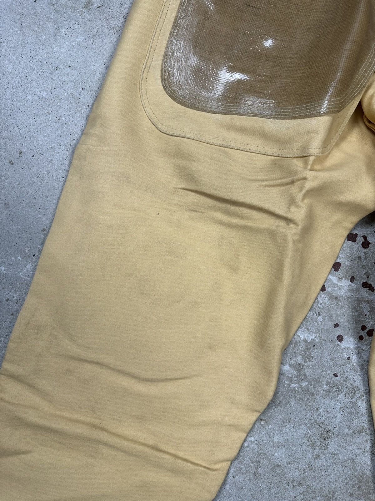 Le Laboureur Vintage 80/90s Yellow Workwear Double Knee Pants Size US 32 / EU 48 - 12 Thumbnail