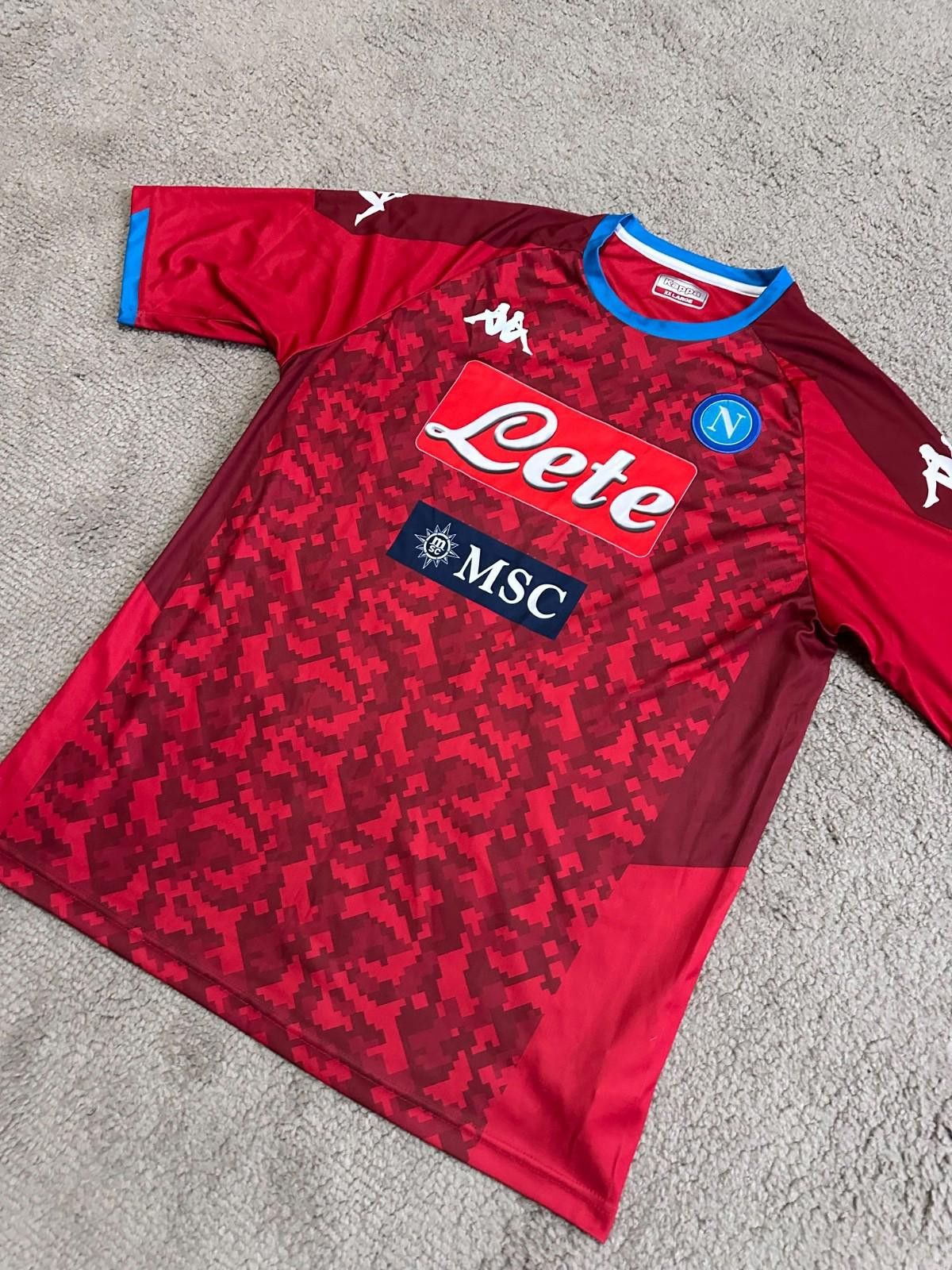 Kappa Kappa SSC Napoli 2019/20 GK Football Shirt Soocer Jersey Size US XXL / EU 58 / 5 - 2 Thumbnail