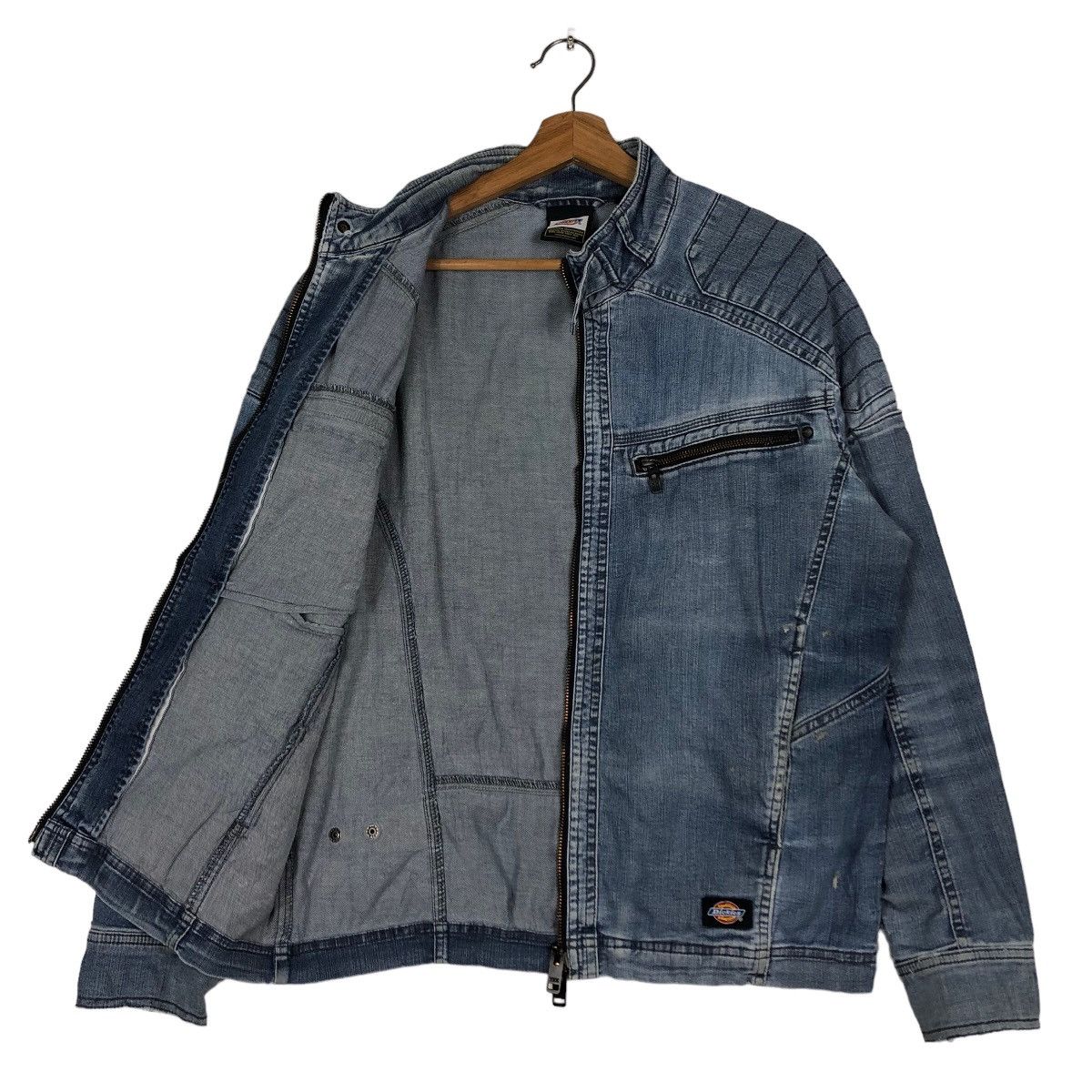 Japanese Brand 🔥Vintage Chore Denim Work Jacket Dickies Size US L / EU 52-54 / 3 - 11 Thumbnail