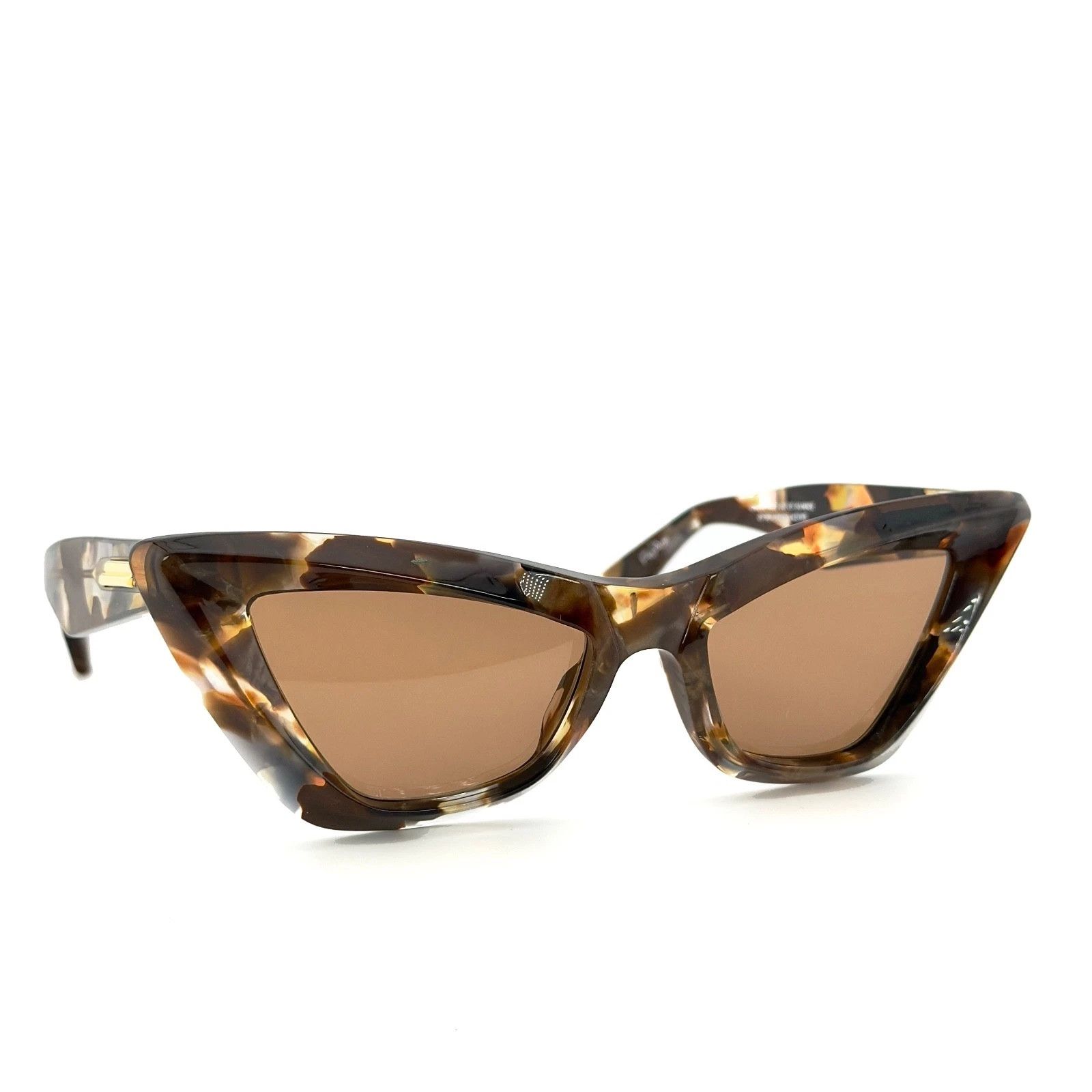 Bottega Veneta BOTTEGA VENETA 1391 ReAce BV1391S Brown Cat Sunglasses 002 Size ONE SIZE - 9 Thumbnail