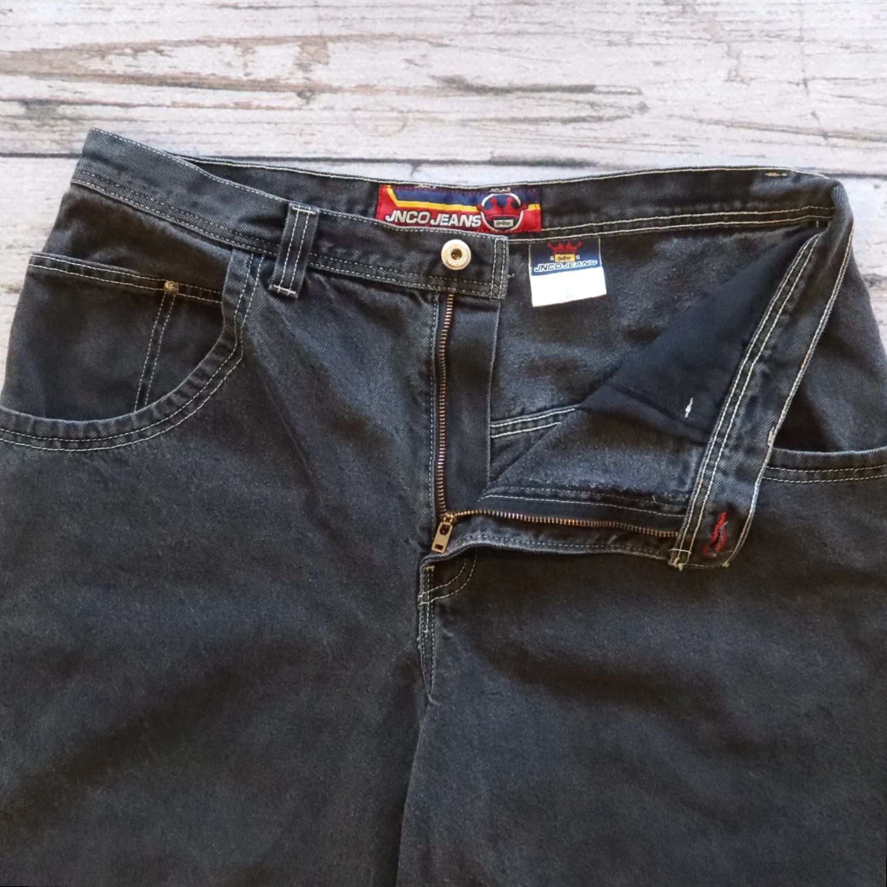 JNCO Vintage JNCO Jeans Dargon Denim Shorts Size 38 Black Men Cargo Cotton 38 Size US 38 / EU 54 - 3 Thumbnail