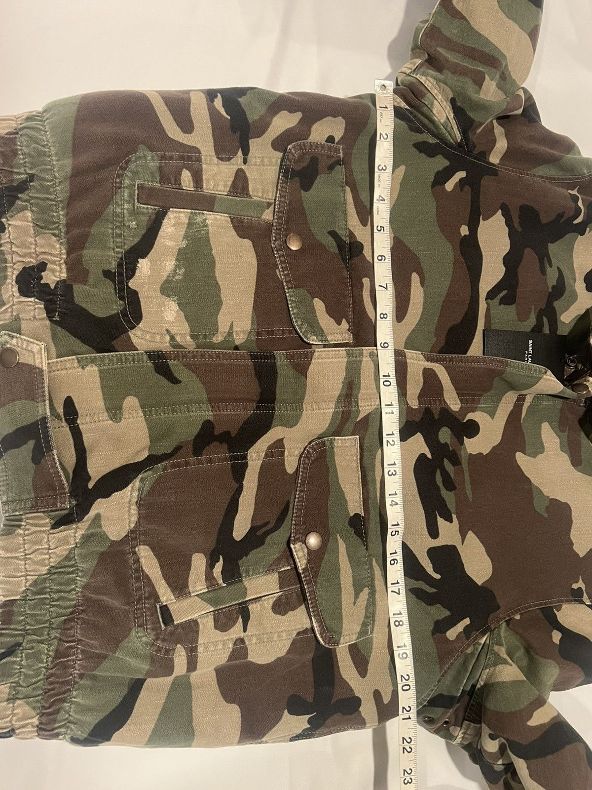 Saint Laurent Paris Saint Laurent men’s camo shearling jacket. L. $2290 Size US L / EU 52-54 / 3 - 8 Thumbnail