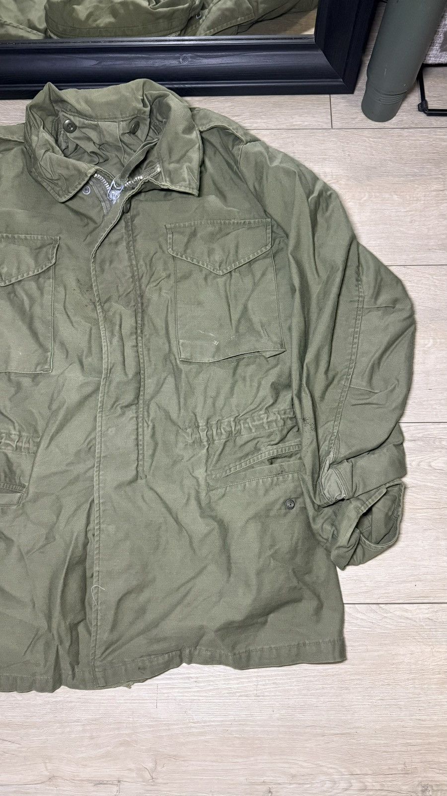 Other Vintage US Army OG M-65 Field Jacket Size US L / EU 52-54 / 3 - 3 Thumbnail
