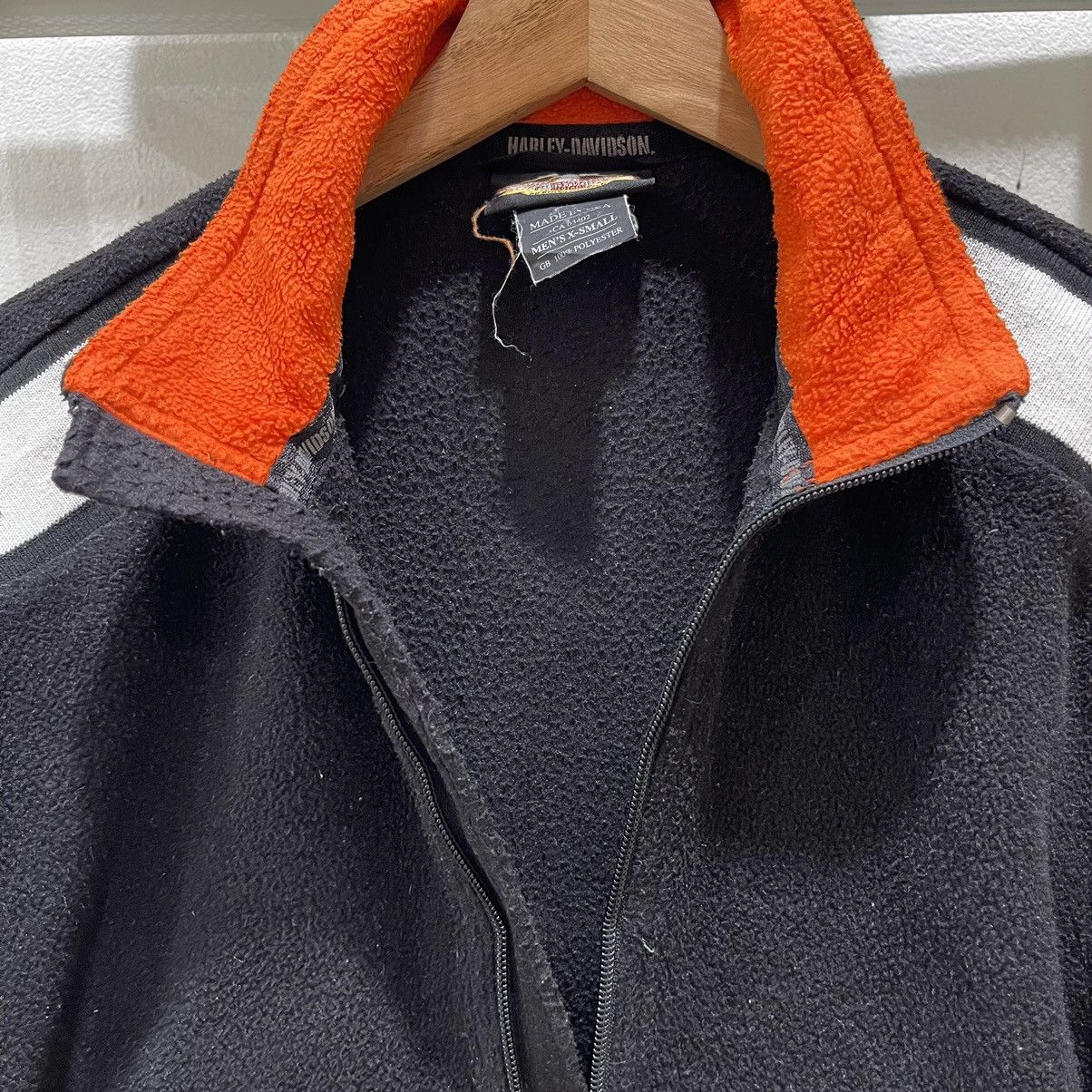 Harley Davidson × Vintage Vintage Harley Davidson Made in Usa Half Zipper Jacket Size US S / EU 44-46 / 1 - 13 Thumbnail