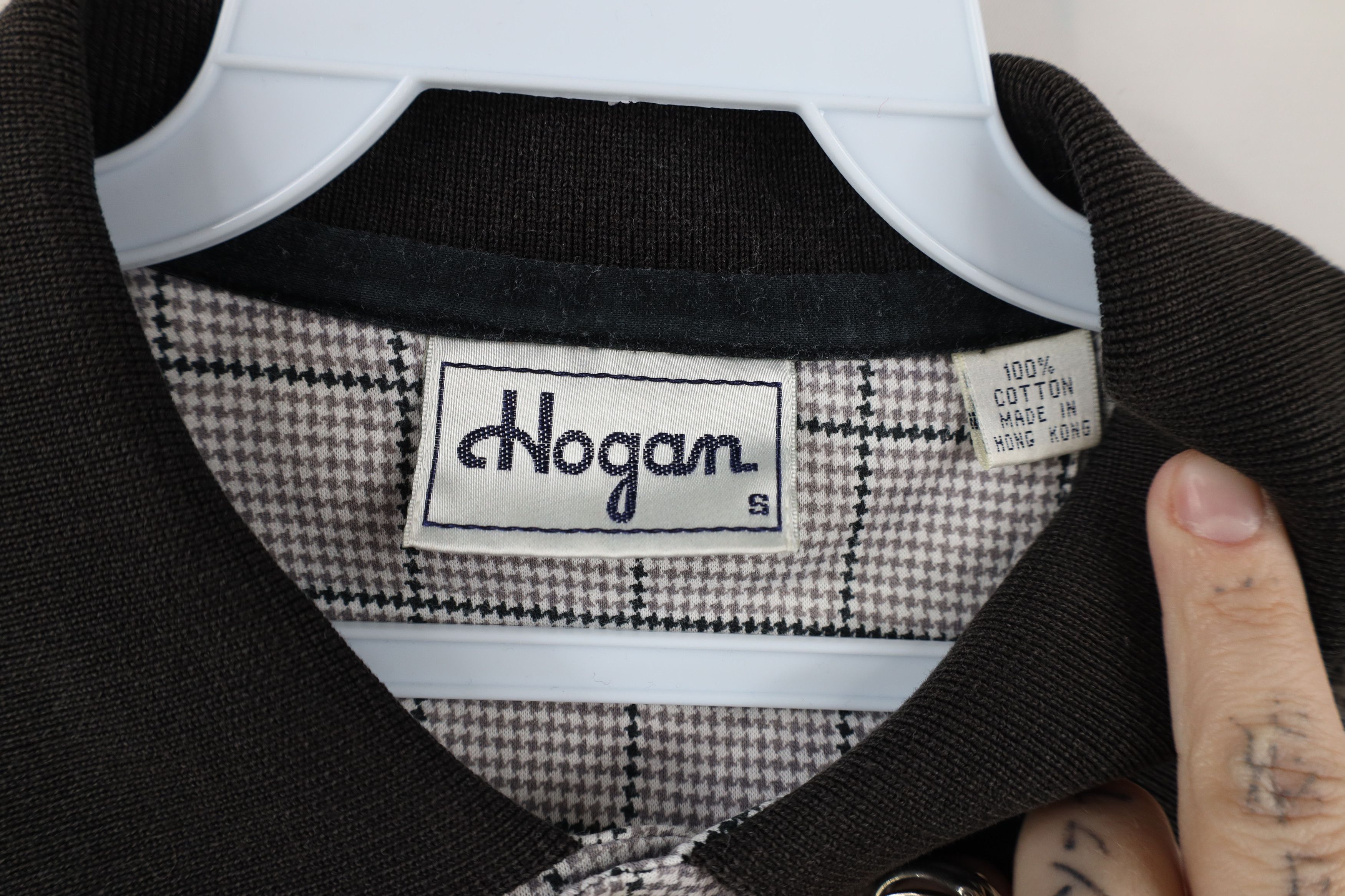 Vintage Vintage 90s Streetwear Houndstooth Plaid Collared Polo Shirt Size US S / EU 44-46 / 1 - 6 Thumbnail