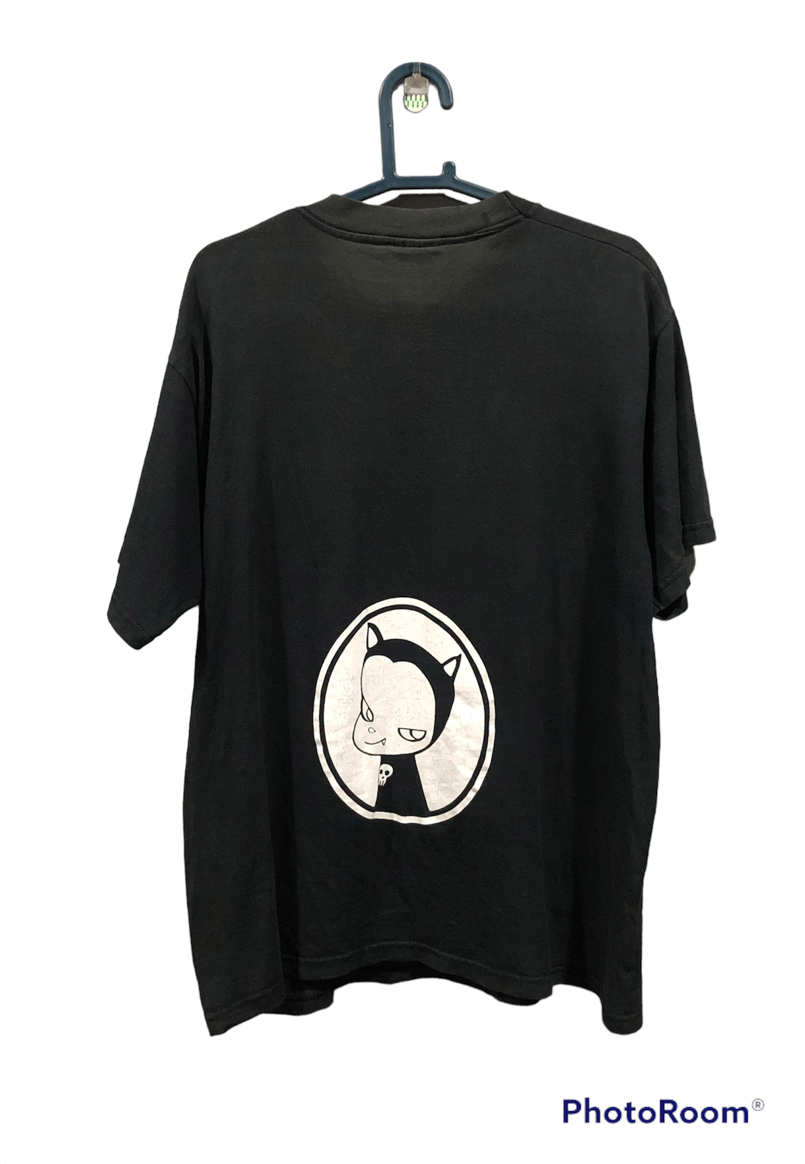 image of Archival Clothing x Art Dopevintage Yoshitomo Nara Japanese Punk Punisher Tshirt in Black (Size Med