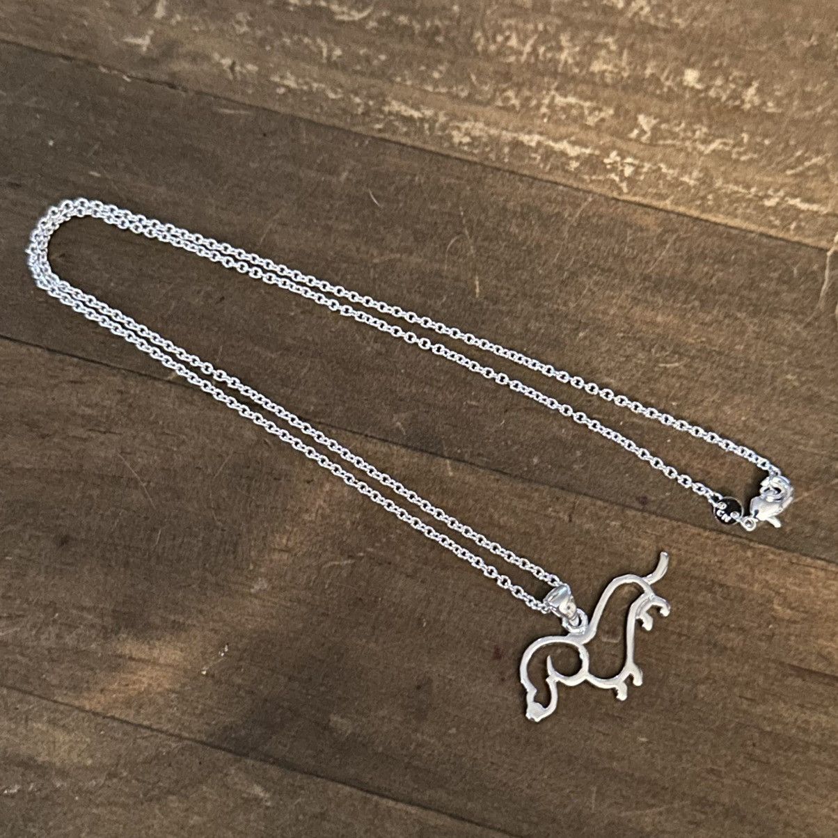 Other Fine silver plated Dachshund pendant necklace Size ONE SIZE - 2 Thumbnail