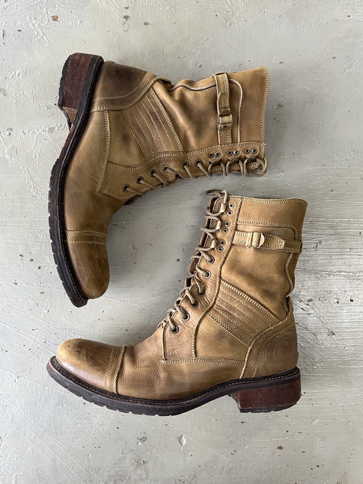 GOA Rare GOA Cowhide Leather Combat Boots AS 98 Guidi Style Size US 8 / EU 41 - 6 Thumbnail