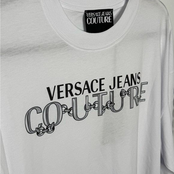 Versace Versace Jeans Couture Printed Long-sleeve T-Shirt White Men’ Size US S / EU 44-46 / 1 - 3 Thumbnail