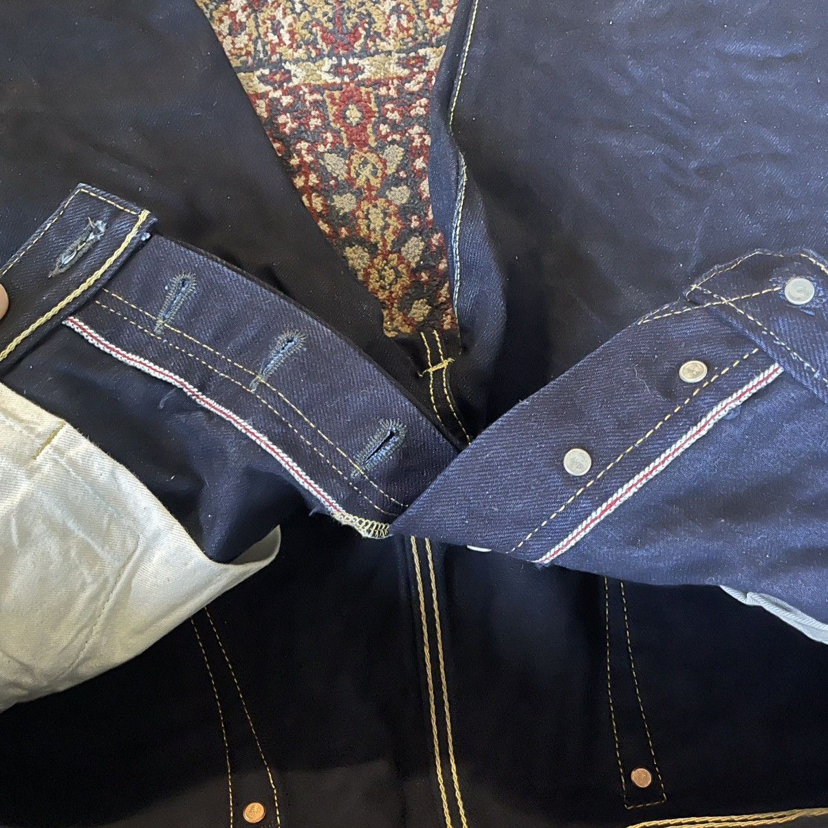 Iron Heart Iron Heart Double Indigo IH-634 18oz Jeans size 40x32 Size US 40 / EU 56 - 4 Thumbnail