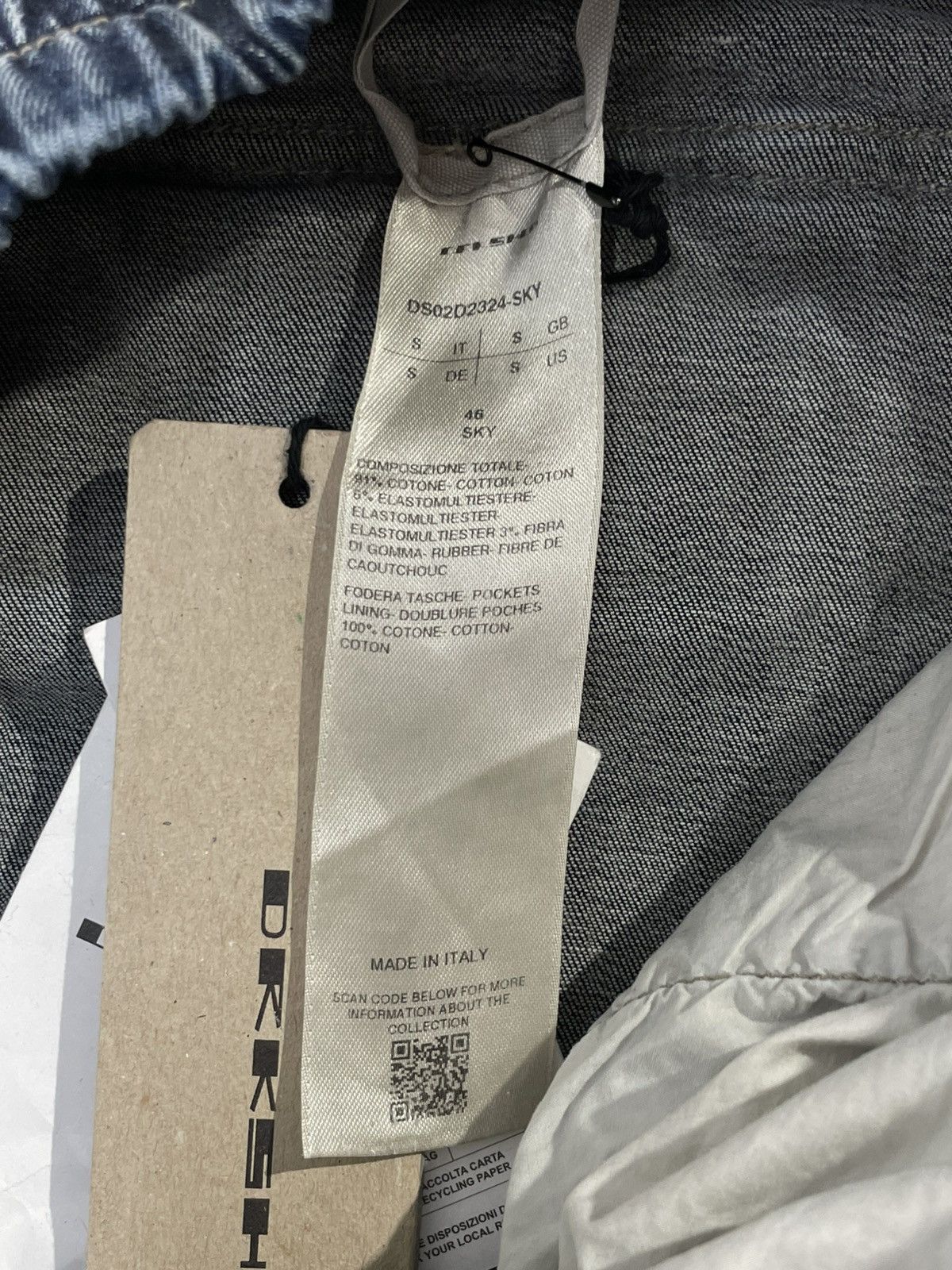 Rick Owens Drkshdw (NEW) FW24 Sky Double Cargo Jumbo Bela Denim Size US 33 - 7 Thumbnail