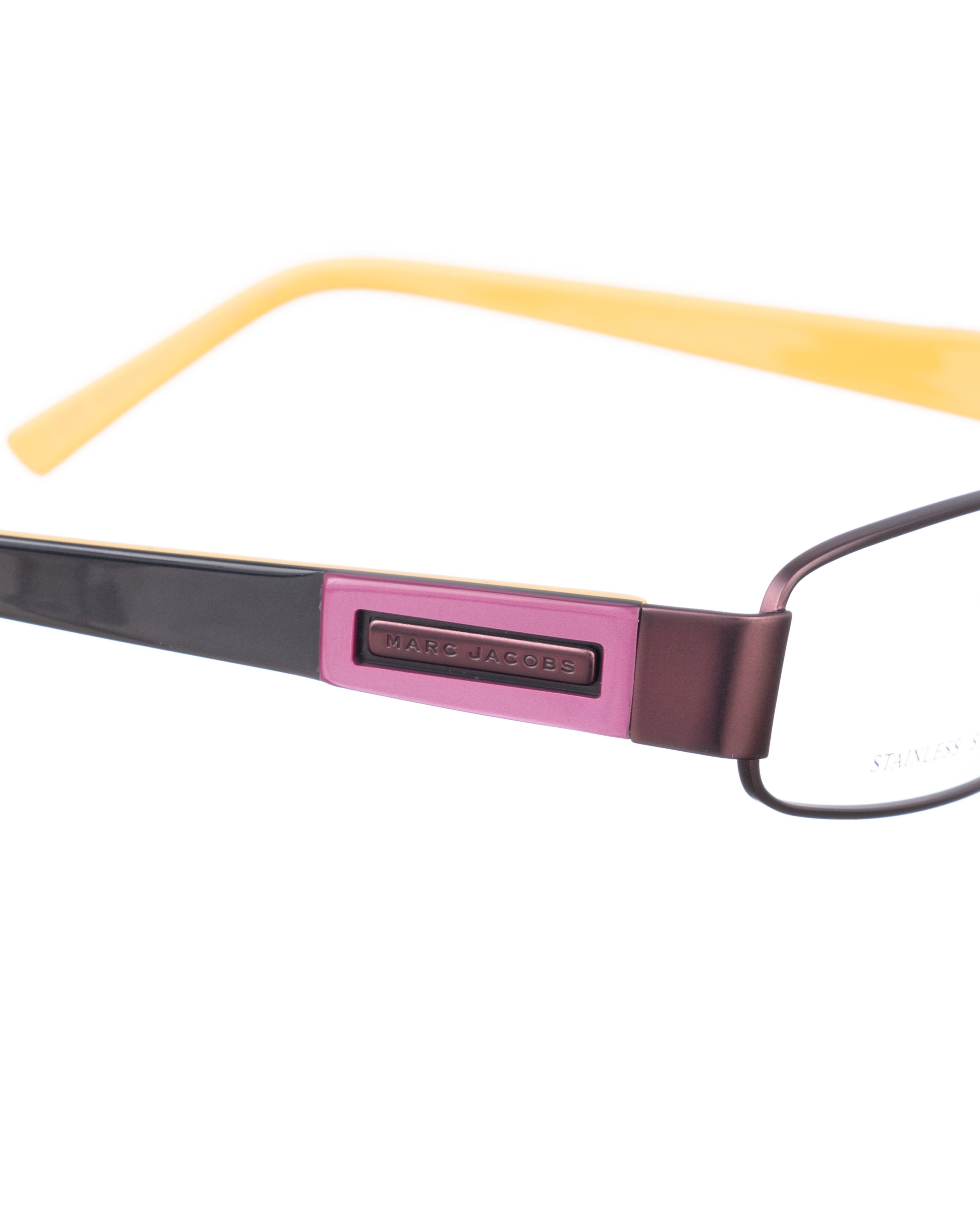 Marc Jacobs Marc Jacobs 00s Brown and Yellow Glasses Size ONE SIZE - 3 Thumbnail