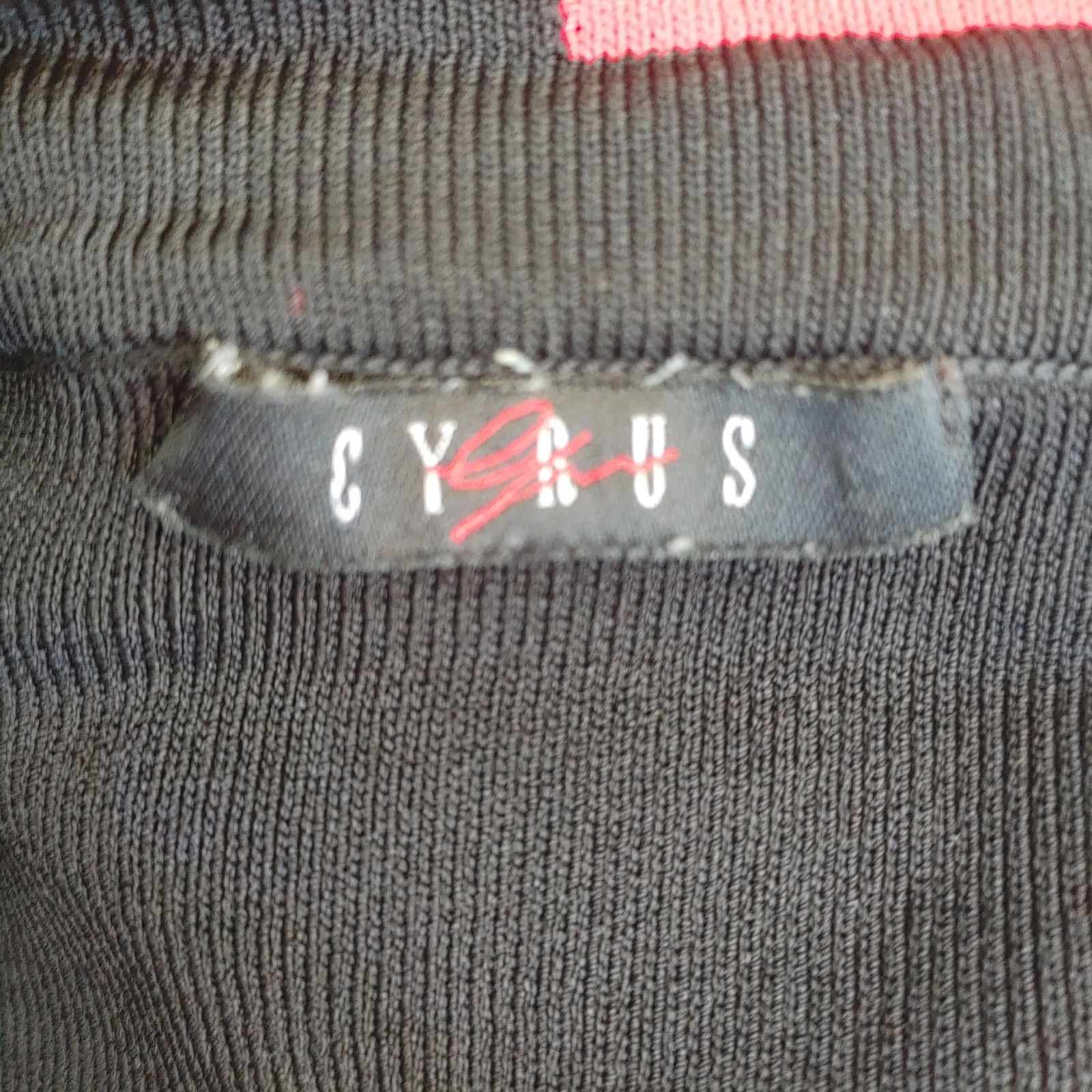 Other Lynn by Cyrus Women's S Black/Red Mock Boat Neck Top Size S / US 4 / IT 40 - 3 Thumbnail