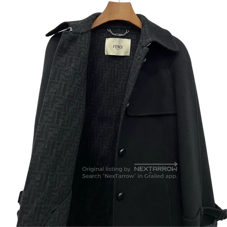 Fendi Fendi Printed Inside Wool Coat Size XS / US 0-2 / IT 36-38 - 1 Thumbnail