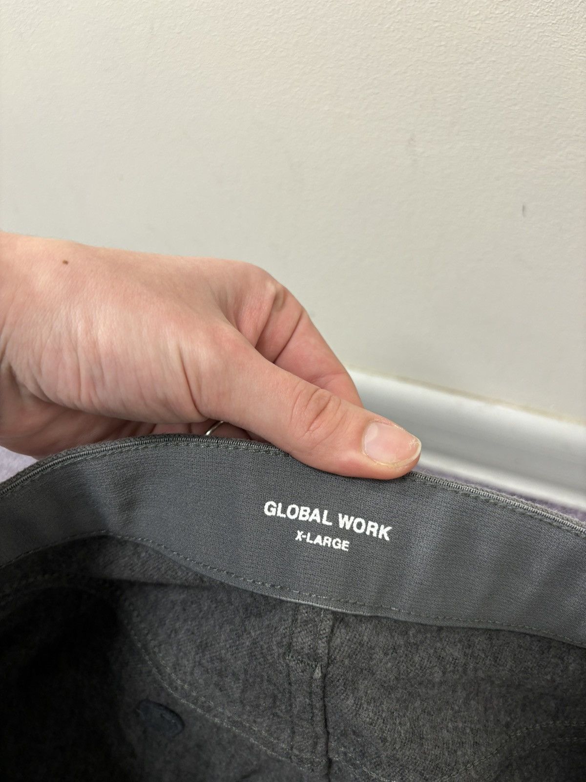 Global Work Global Work Japan Men’s Gray Avant Garde Hype Pants Trousers Size US 34 / EU 50 - 8 Thumbnail