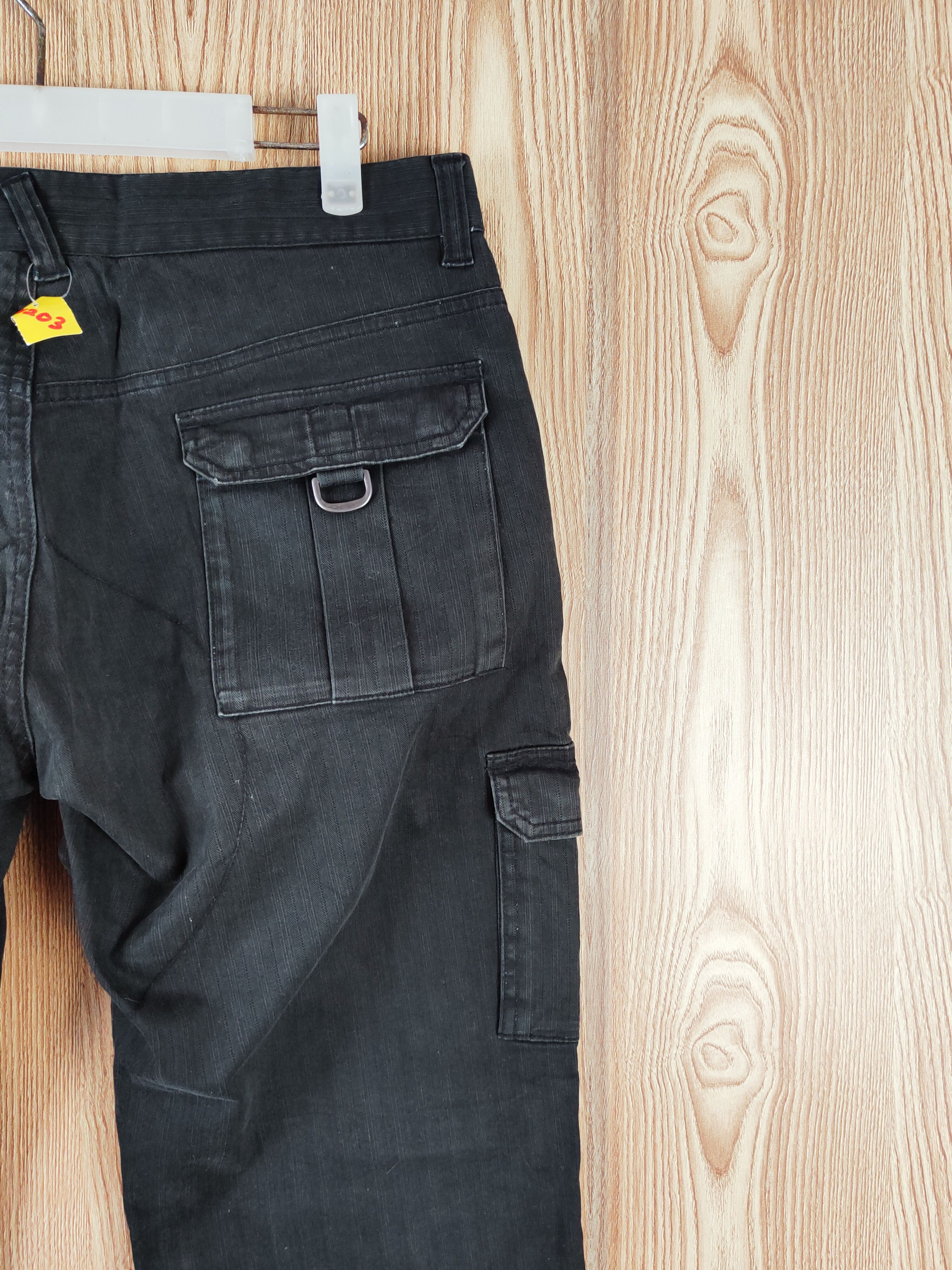Pazzo Denim Store Black Multipocket Cargo Pants #W203