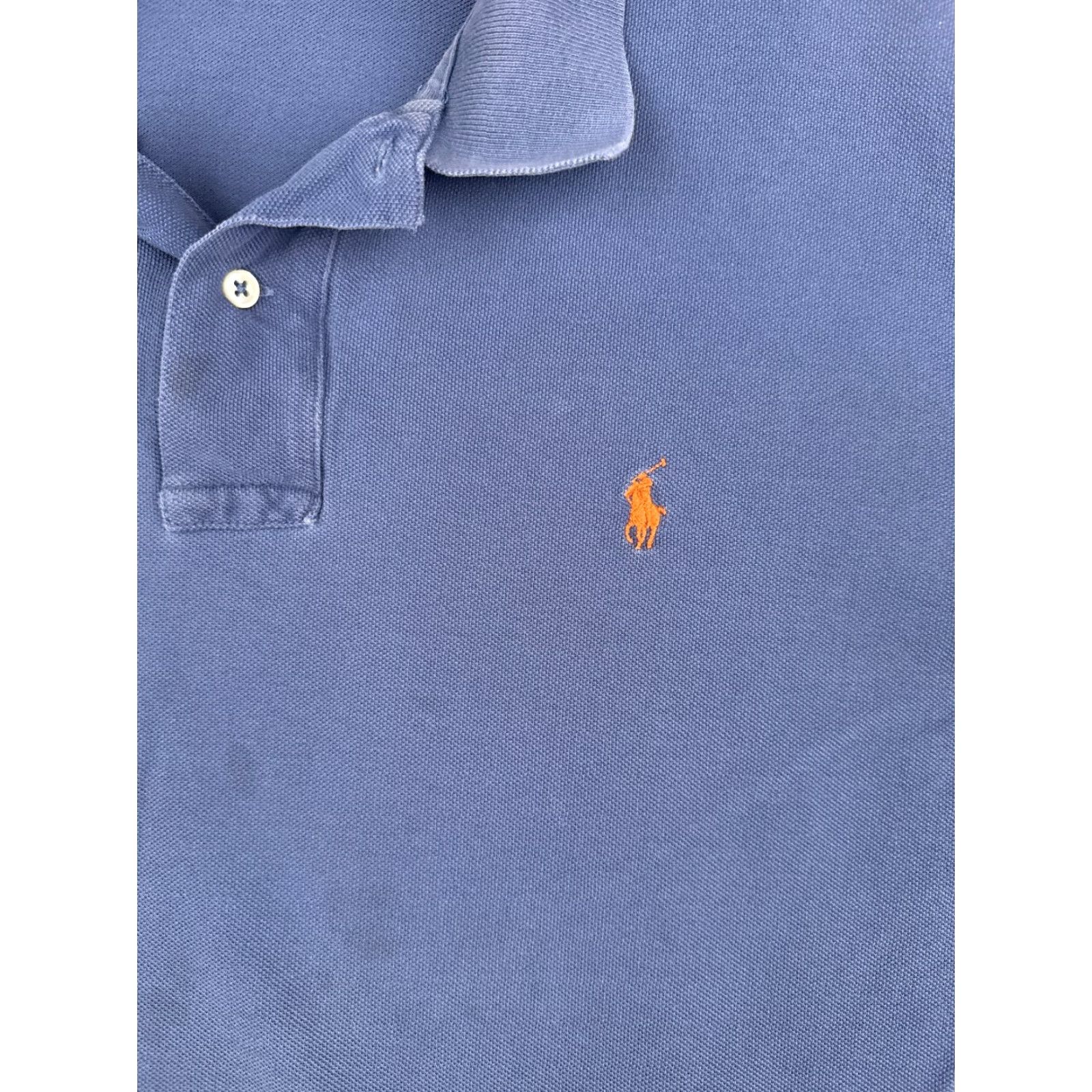 Ralph Lauren VINTAGE Polo Ralph Lauren Polo Shirt Adult XL Blue 100% Cotton Casual Mens Size US XL / EU 56 / 4 - 6 Thumbnail