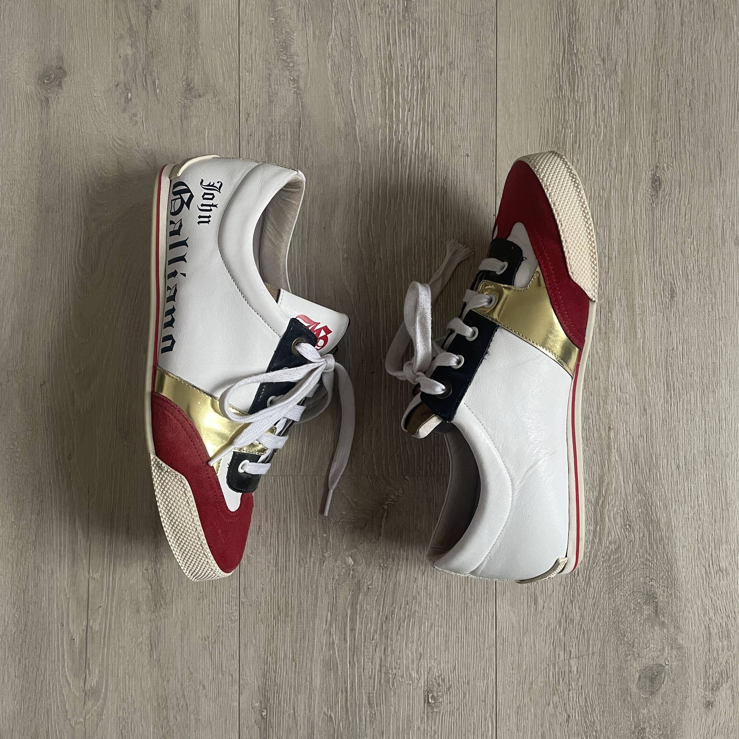 John Galliano John Galliano mainline leather sneakers Size US 10 / EU 43 - 1 Thumbnail