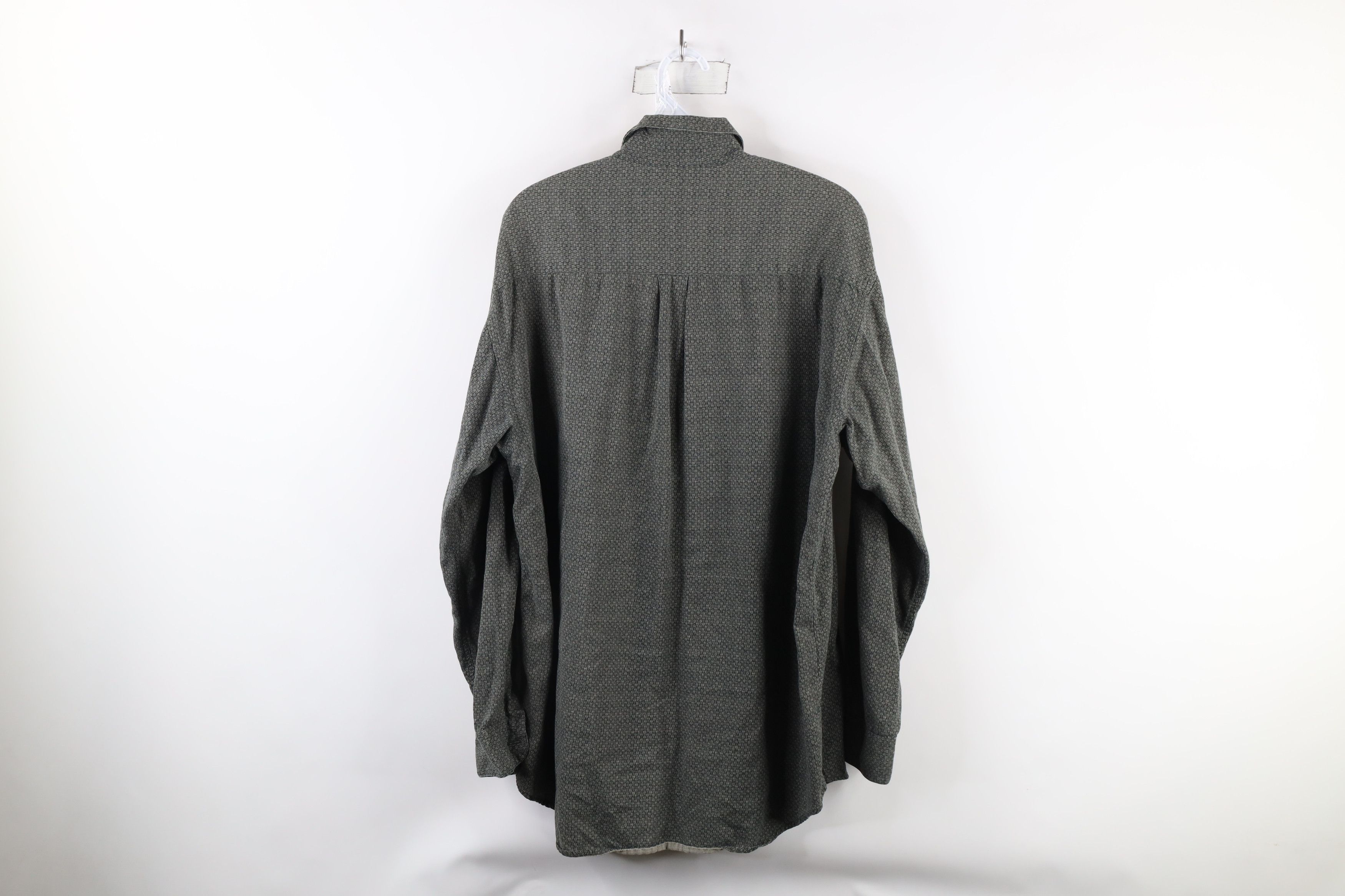 Vintage Vintage 90s Streetwear Blend Collared Button Shirt Green Size US M / EU 48-50 / 2 - 6 Thumbnail