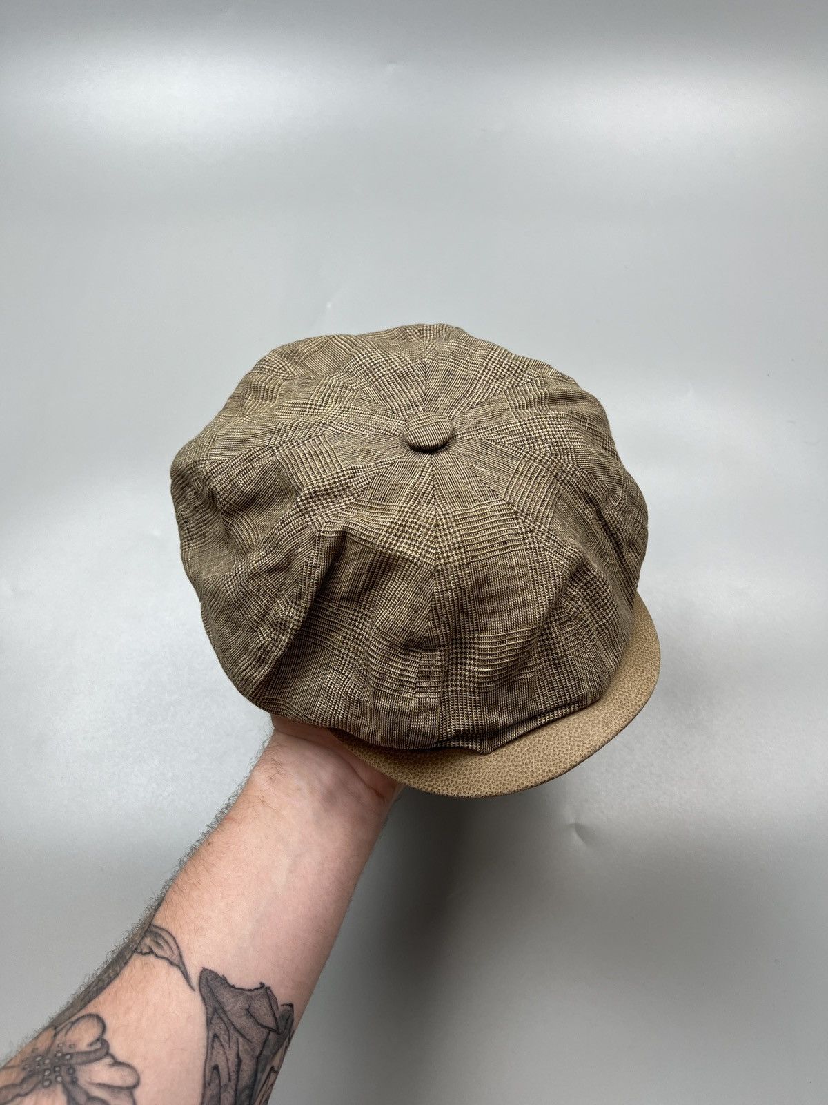 Stetson Stetson Beige Cotton Flat Cap Hat (Y0484) Size ONE SIZE - 1 Thumbnail