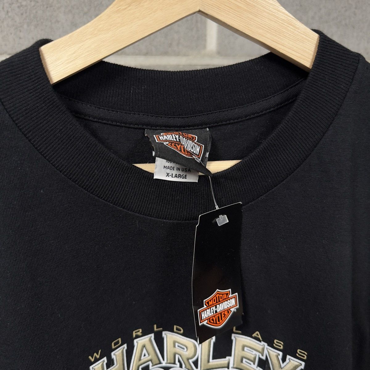 Harley Davidson Vintage Harley Davidson Made in USA Logo Shirt Biker WCC Size US XL / EU 56 / 4 - 3 Thumbnail