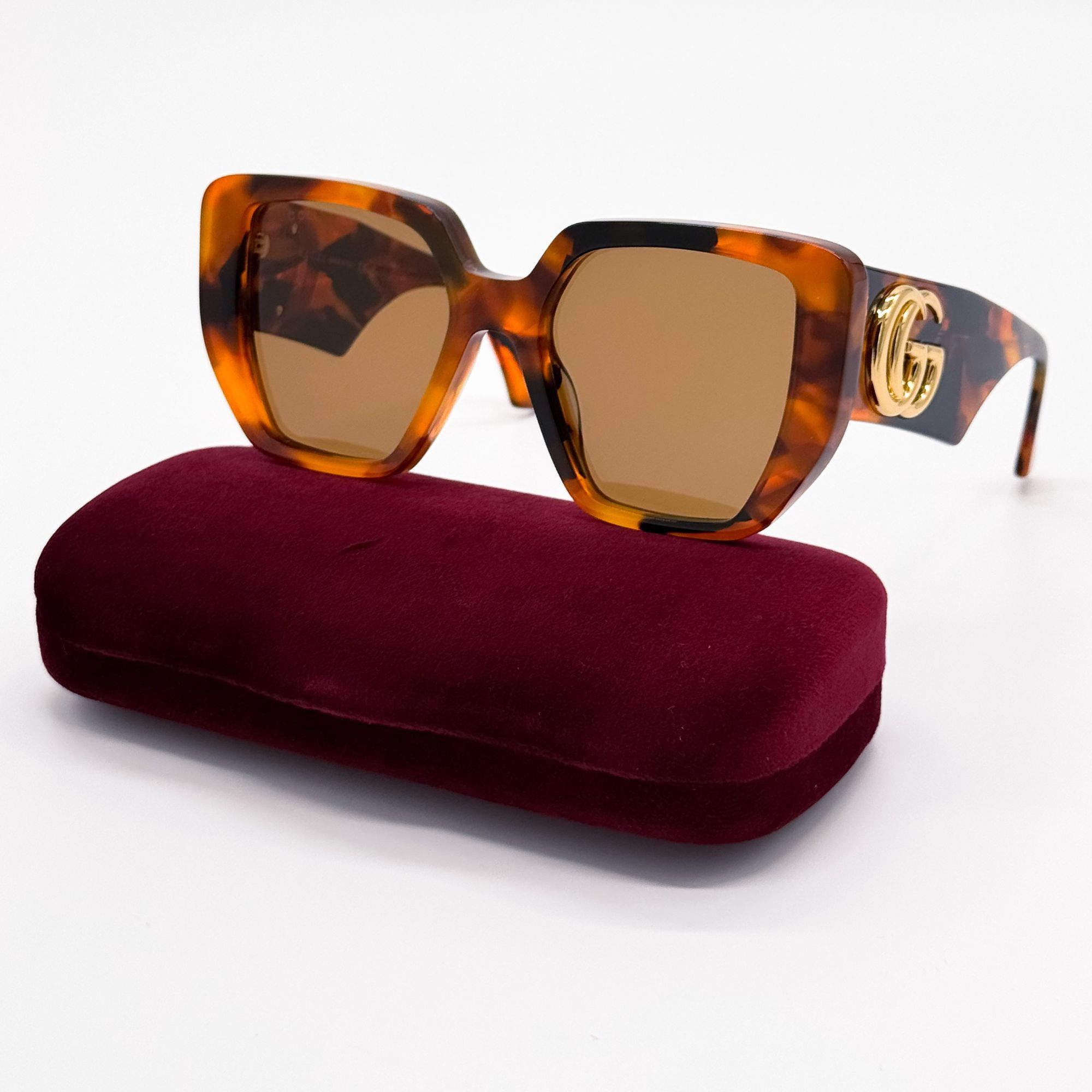 Gucci NEW GUCCI GG0956S 007 HAVANA WOMEN SUNGLASSES GUCCI Size ONE SIZE - 2 Thumbnail