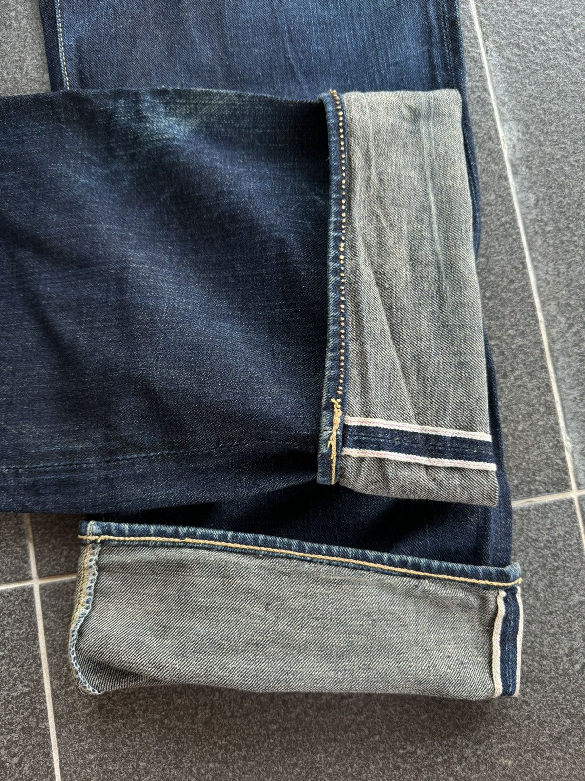 Japanese Brand Vintage Triple Square Selvedge Distressed Denim Size US 33 - 16 Thumbnail