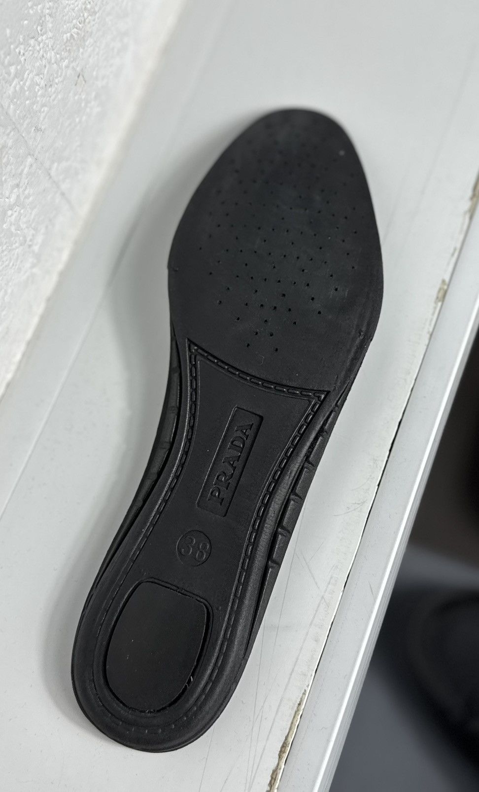 Prada Prada Women’s Black Sneakers Size 38 Loafers Size US 8 / IT 38 - 17 Thumbnail