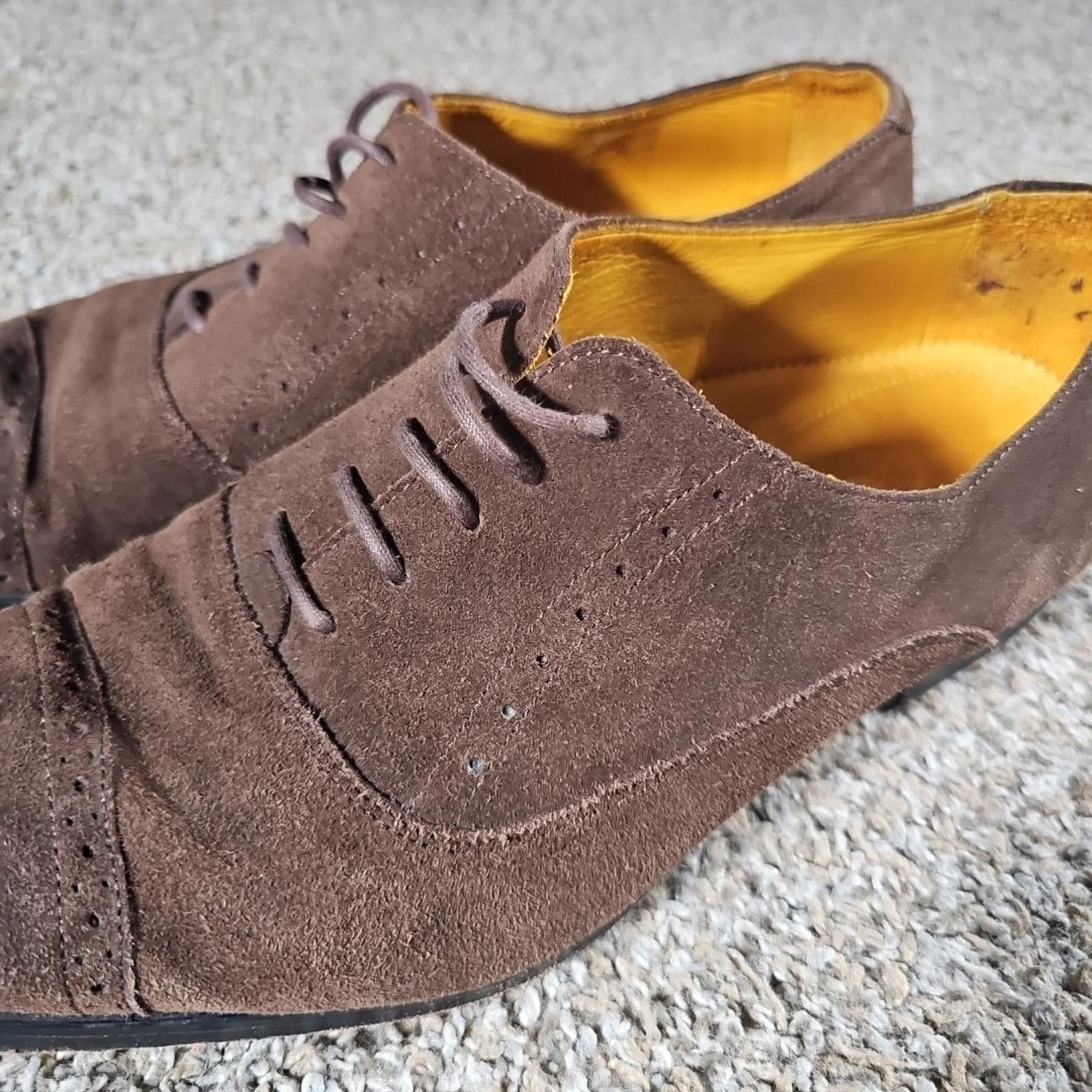 Other Undandy Genuine Leather Brown Wingtip Shoes Sz 46 Size US 9 / EU 42 - 5 Thumbnail
