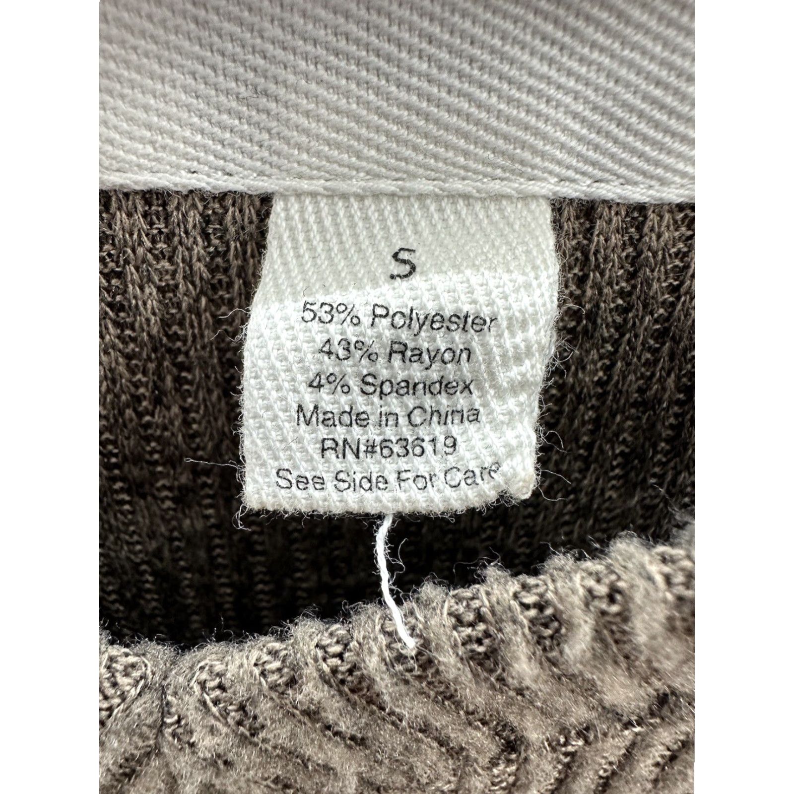 Vintage New York Laundry Sweater Womens Small Brown Ribbed Long Sleeve V-Neck Size S / US 4 / IT 40 - 6 Thumbnail