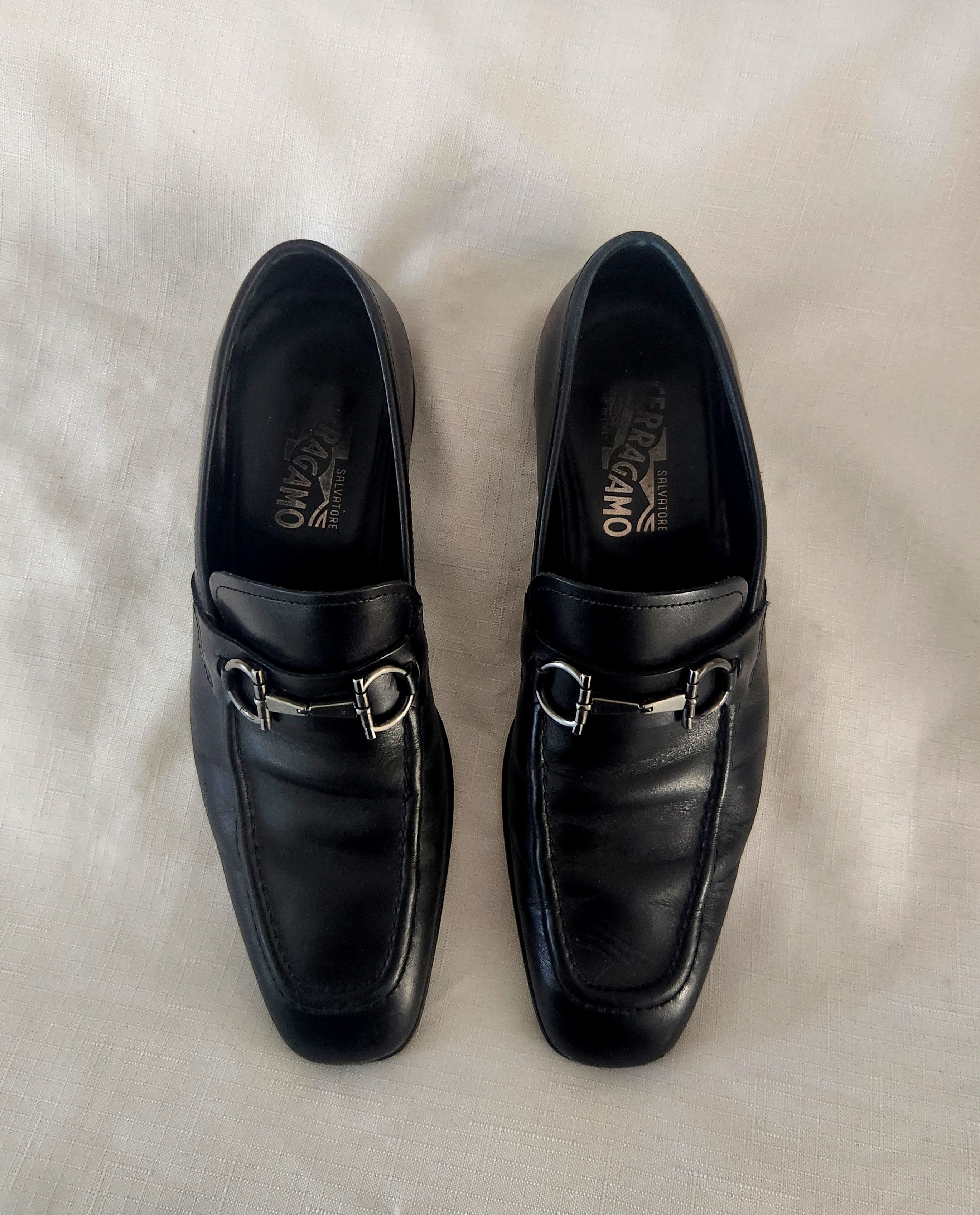 Designer × Salvatore Ferragamo Salvatore Ferragamo Men's Size 8 D Black Leather Loafers Size US 8 / EU 41 - 7 Thumbnail