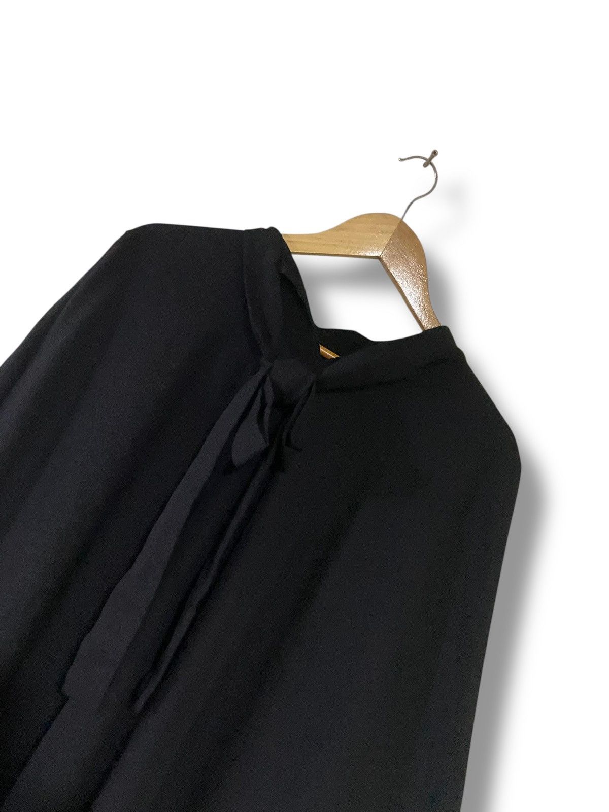 Japanese Brand Hamon Brand Batwing Long Dress with Bow-Tie (167) Size ONE SIZE - 6 Thumbnail
