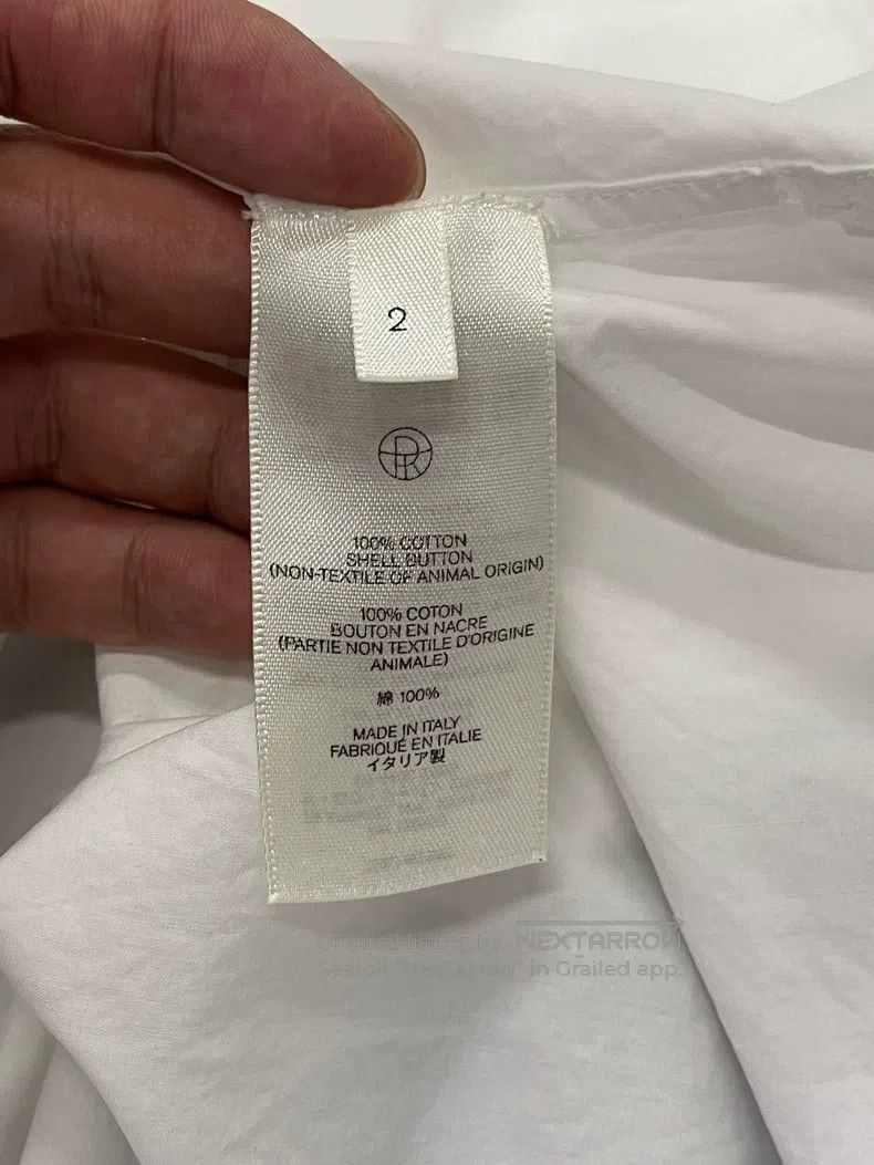 The Row size 2 White classic shirt