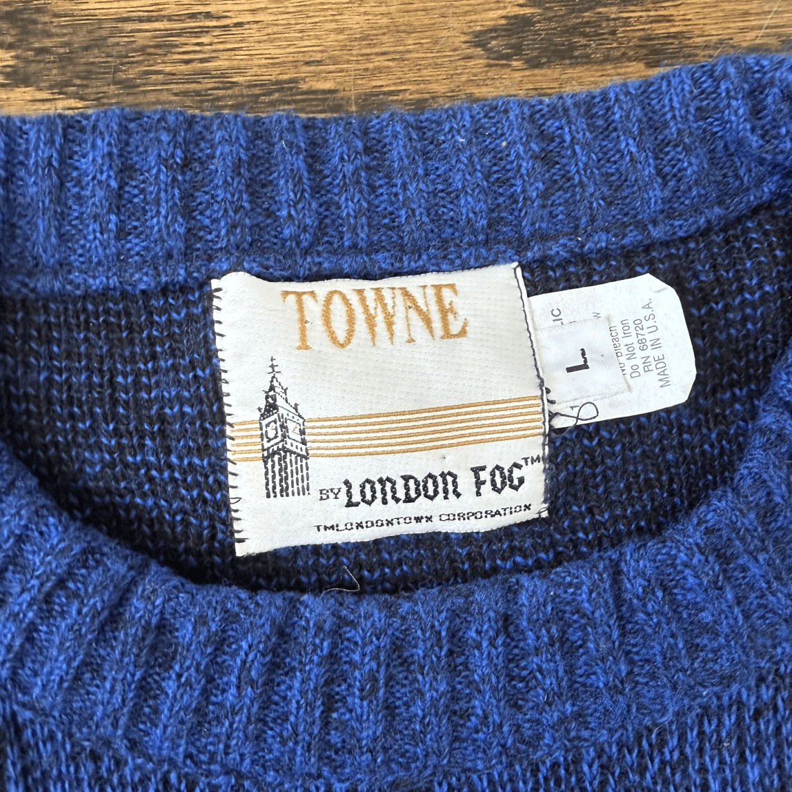 London Fog London Fog Intarsia Sweater Size US L / EU 52-54 / 3 - 2 Thumbnail