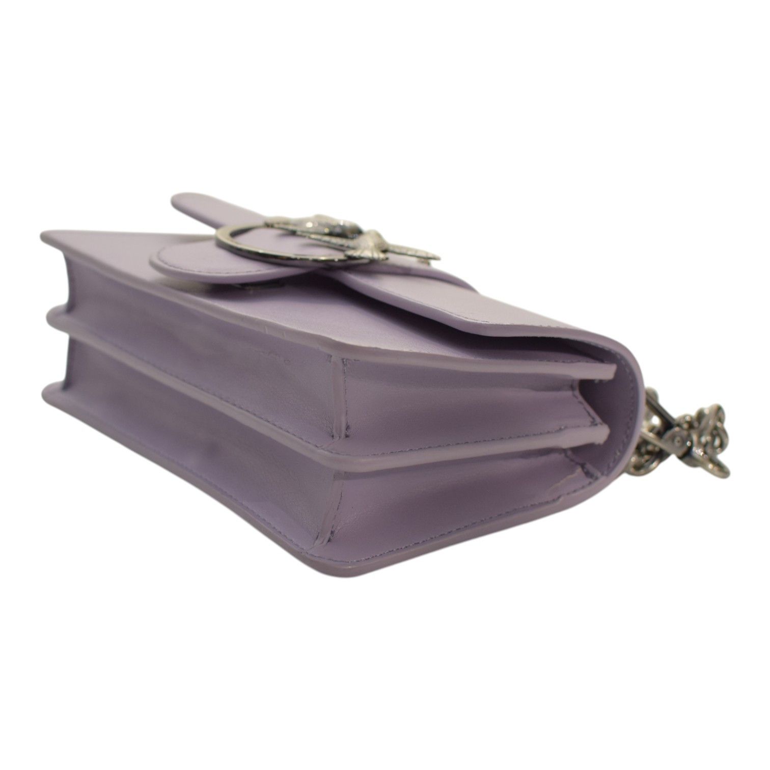 Pinko Pinko Love One Mini C Bag – Lilac Leather Size ONE SIZE - 11 Thumbnail