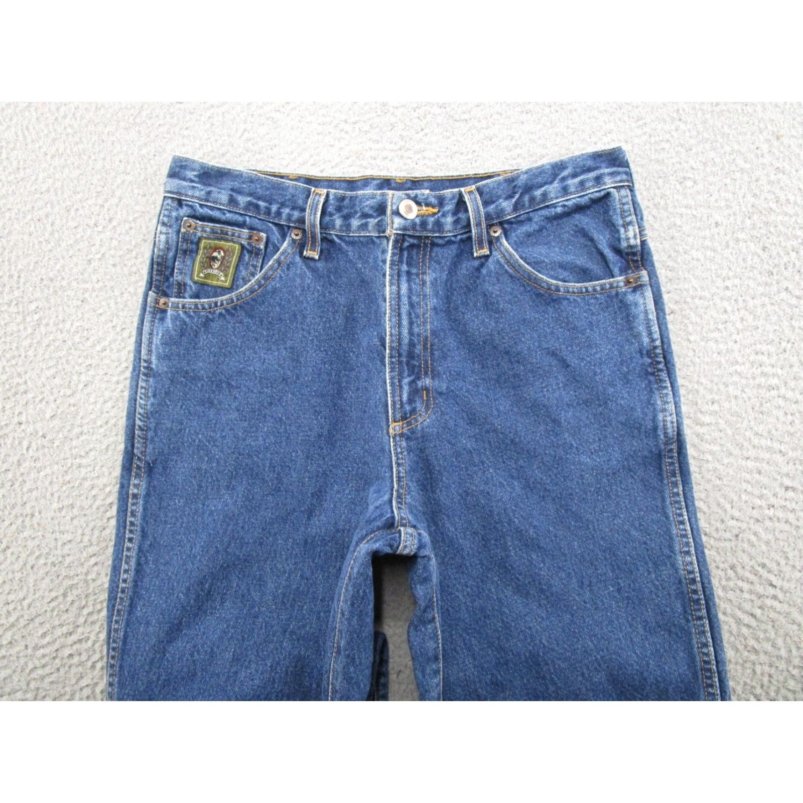 Denime Cinch Denim Jeans 31x32 Blue Regular Fit 5-Pocket Western Cowboy Workwear Mens Jeans Size US 31 - 3 Thumbnail