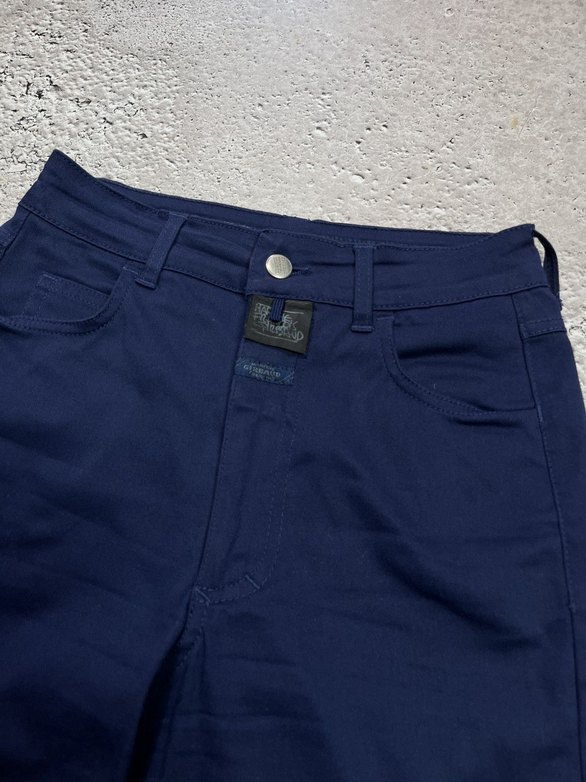 Marithe + Francois Girbaud Marithe Francois Girbaud Navy Slim Fit Stretch Pants Italy Size 24" / US 00 / IT 34 - 4 Thumbnail