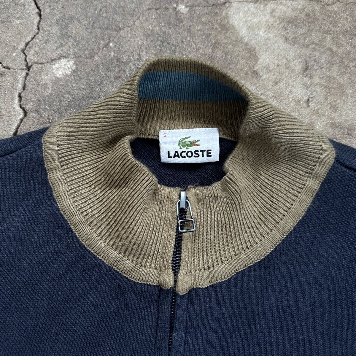 Lacoste × Vintage Vintage Chemise Lacoste Sweater zip Size US L / EU 52-54 / 3 - 4 Thumbnail
