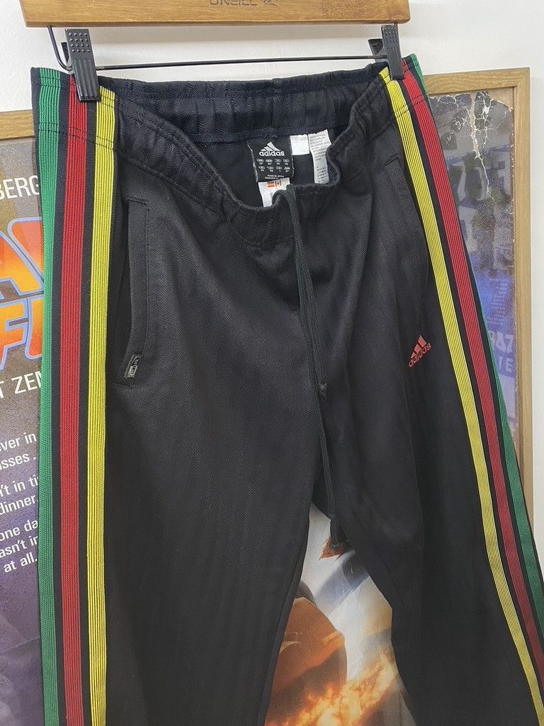 Adidas AW2004 Adidas Rasta Striped Climalite Joggers Size US 30 / EU 46 - 7 Thumbnail