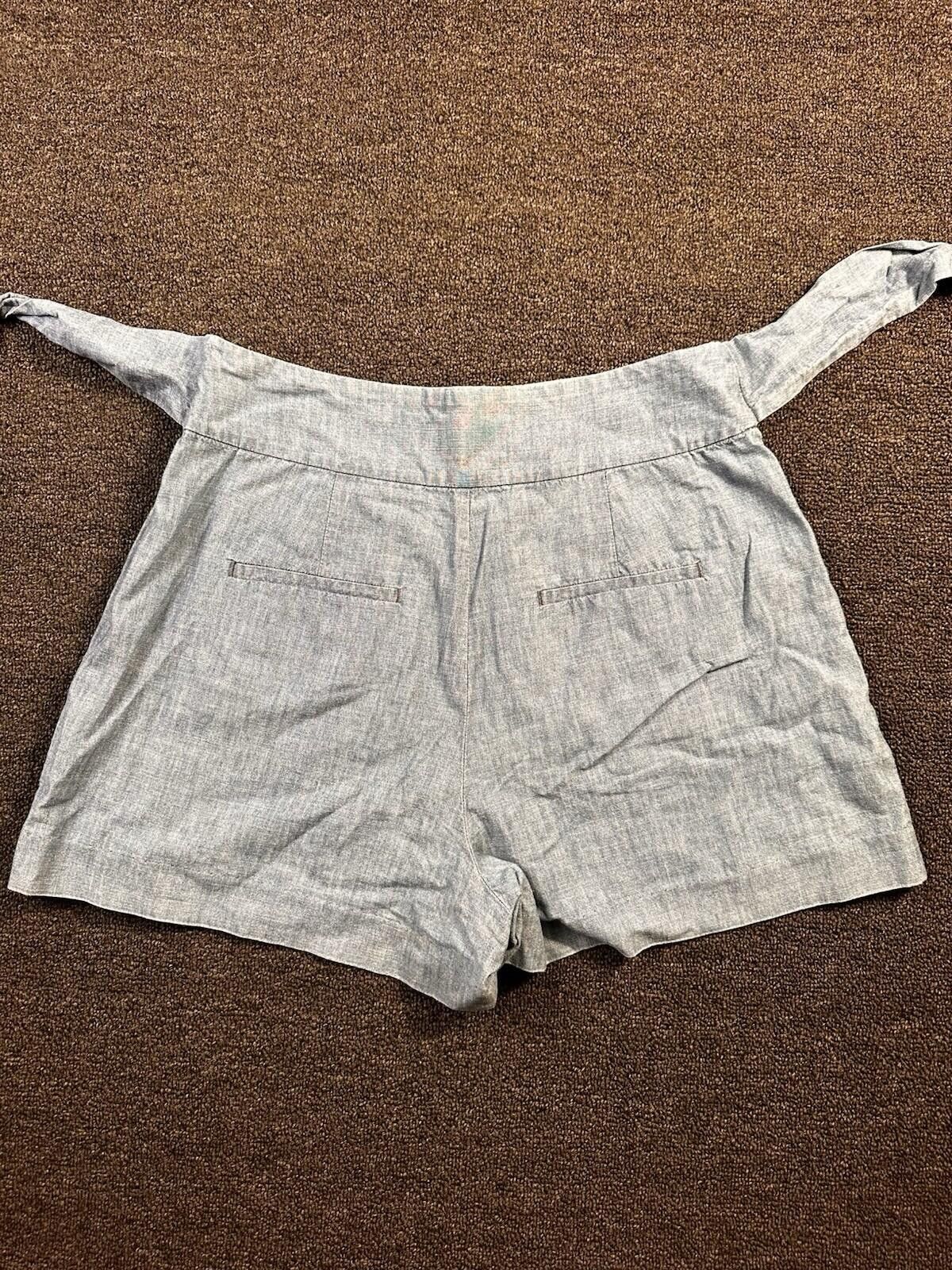 J.Crew J.Crew Womens Blue Chambray High Rise Short Side Zip Size 10 Size 32" / US 10 / IT 46 - 5 Thumbnail