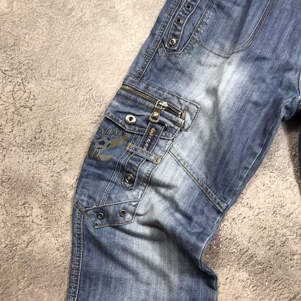 If Six Was Nine vintage y2k denim japan jeans distressed flared 90s Size 27" / US 4 / IT 40 - 3 Thumbnail